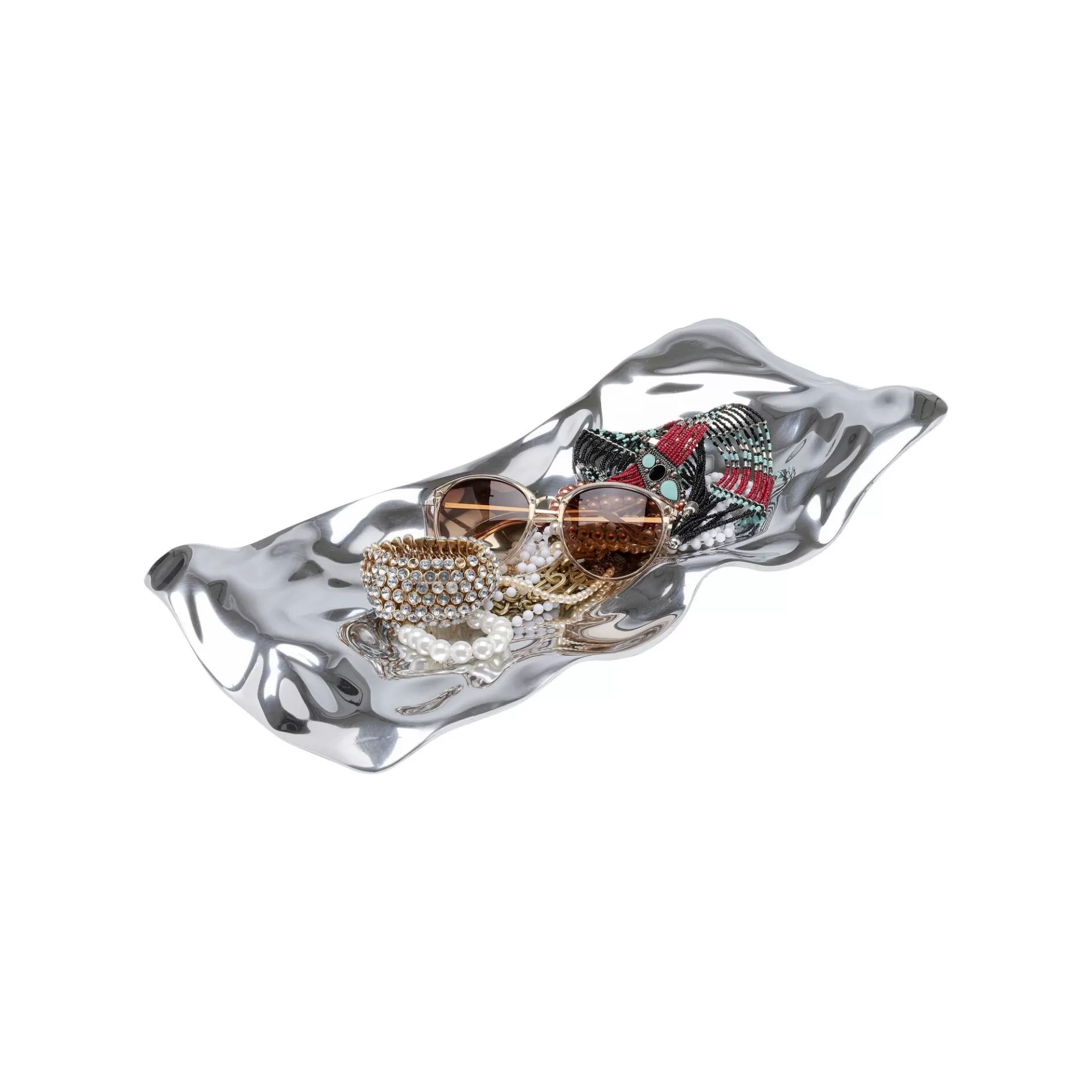 Cheap Coupe Jade Argentée 48x22cm   Vaisselle