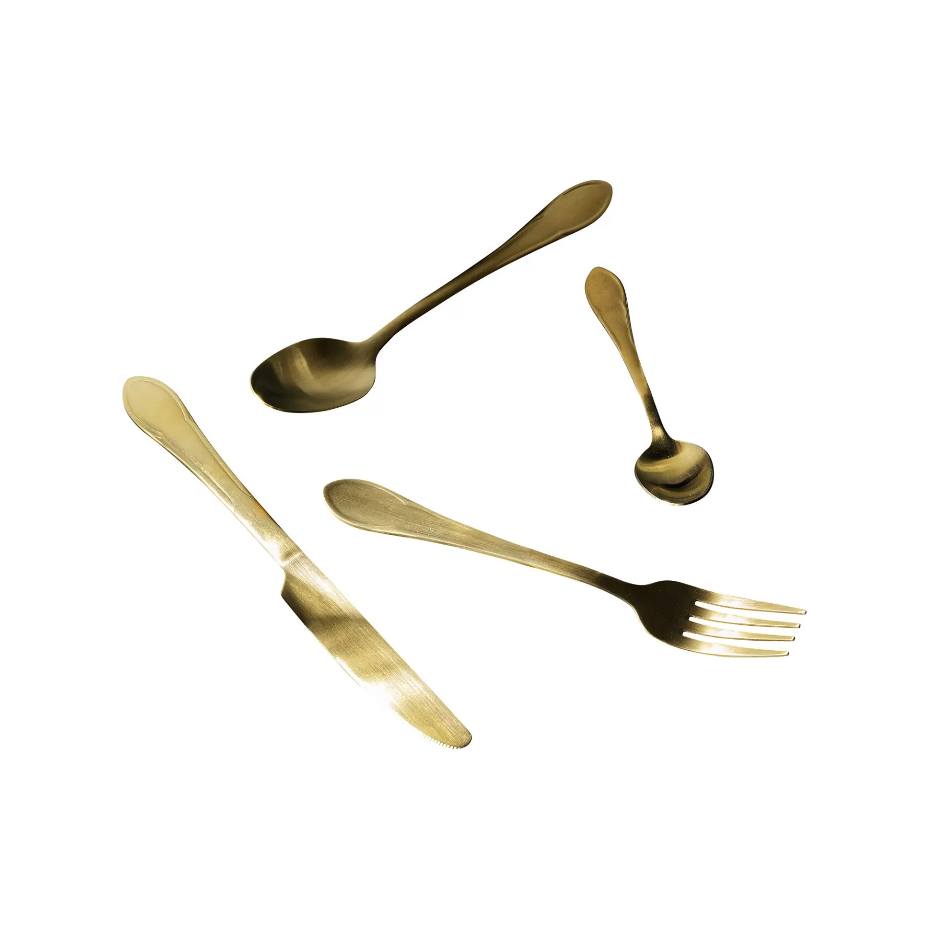 Hot Couverts Cucina 16 Pièces Dorés   Vaisselle