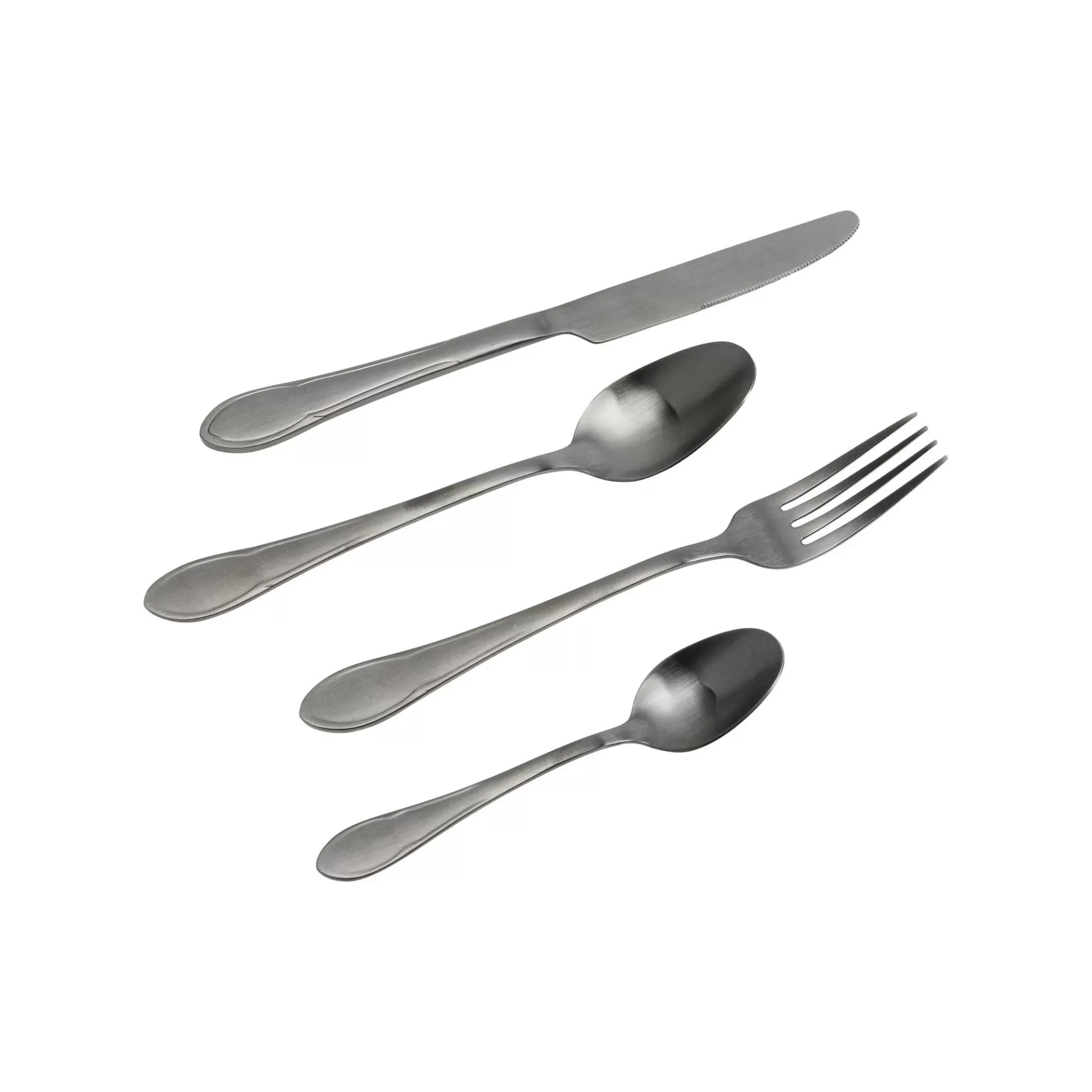 Cheap Couverts Cucina 16 Pièces Noirs   Vaisselle