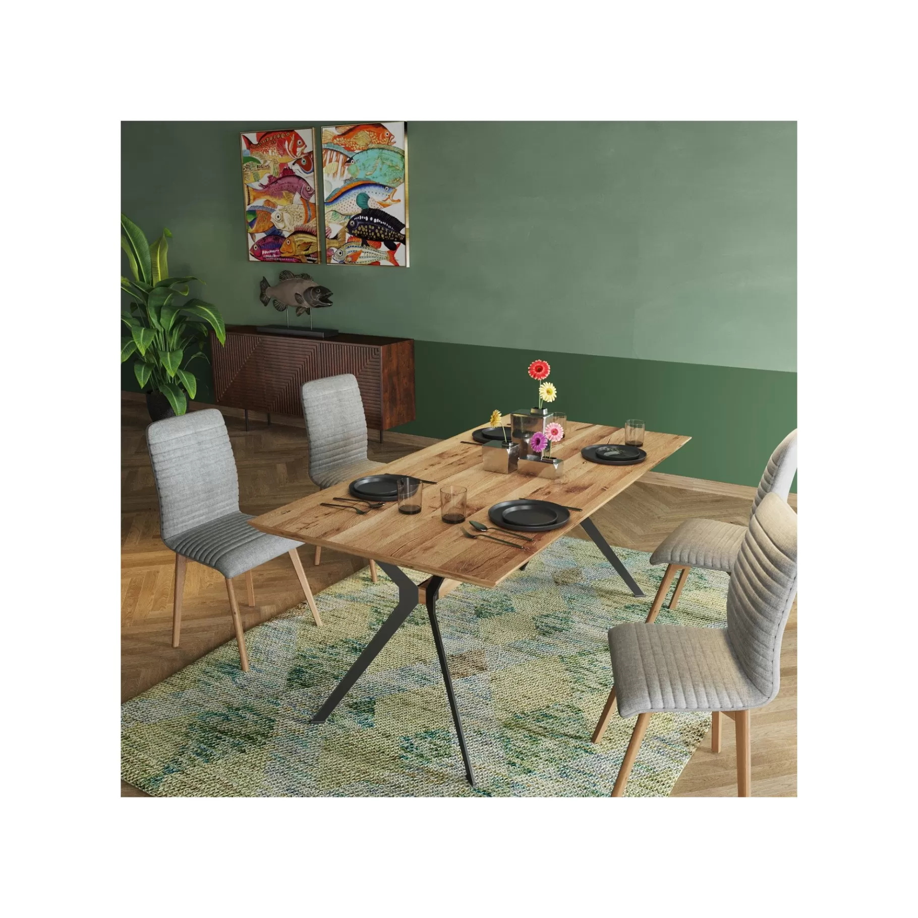 Flash Sale Couverts Gloria 16 Pièces Noirs   Vaisselle