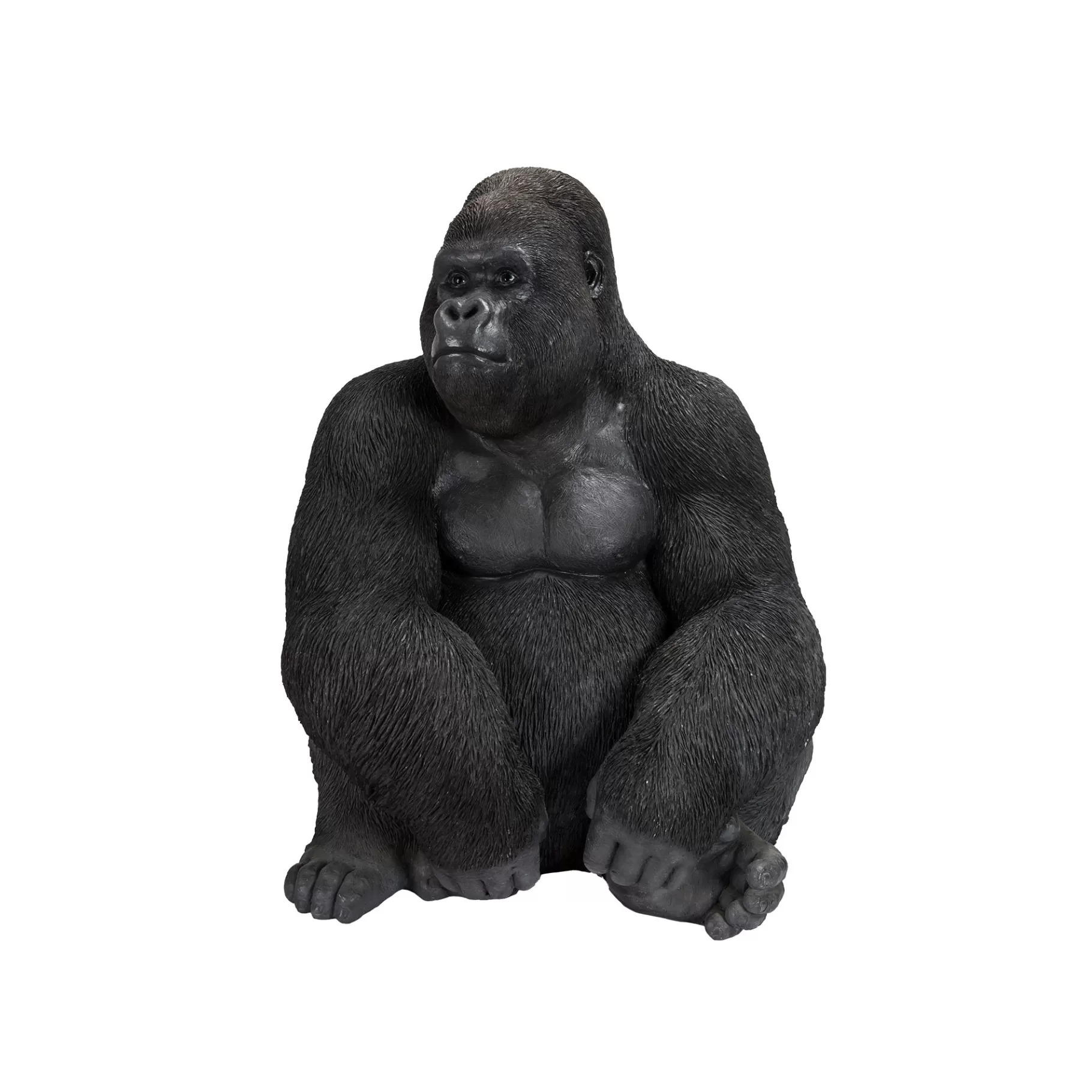 Gorilla Decorativo Grande 76cm in Nero - Ideale per Arredi Moderni