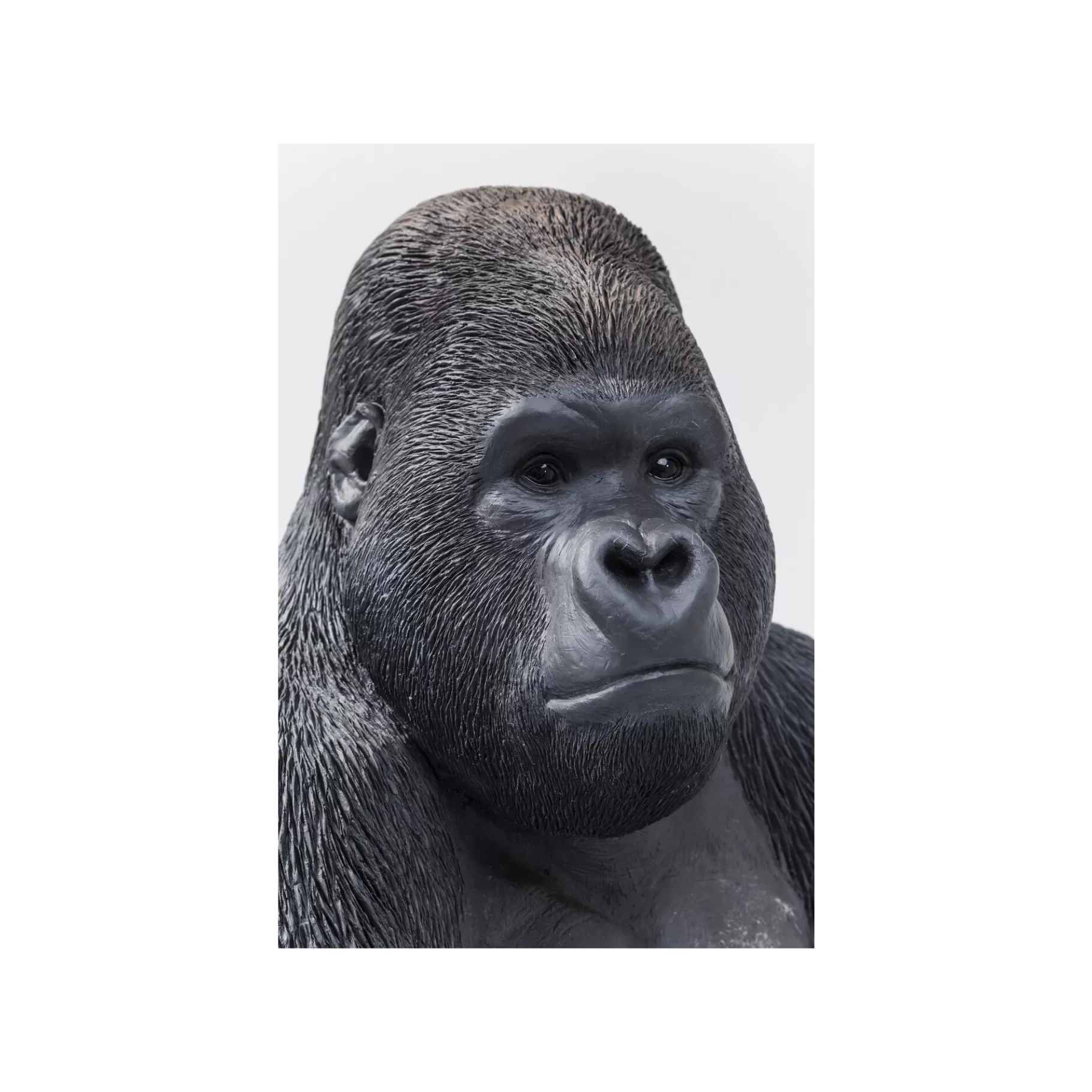 Gorilla Decorativo Grande 76cm in Nero - Ideale per Arredi Moderni