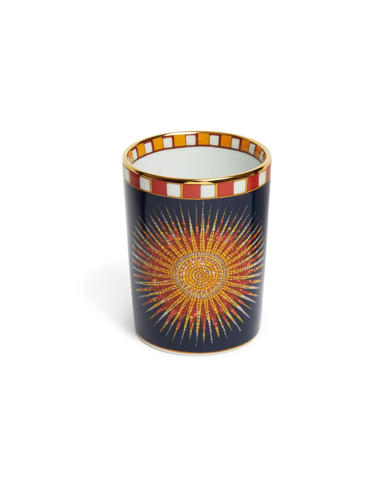 Elegante Tazza Decorativa Sunrays Mezzanotte - Collezione Esclusiva La DoubleJ in Pura Porcellana