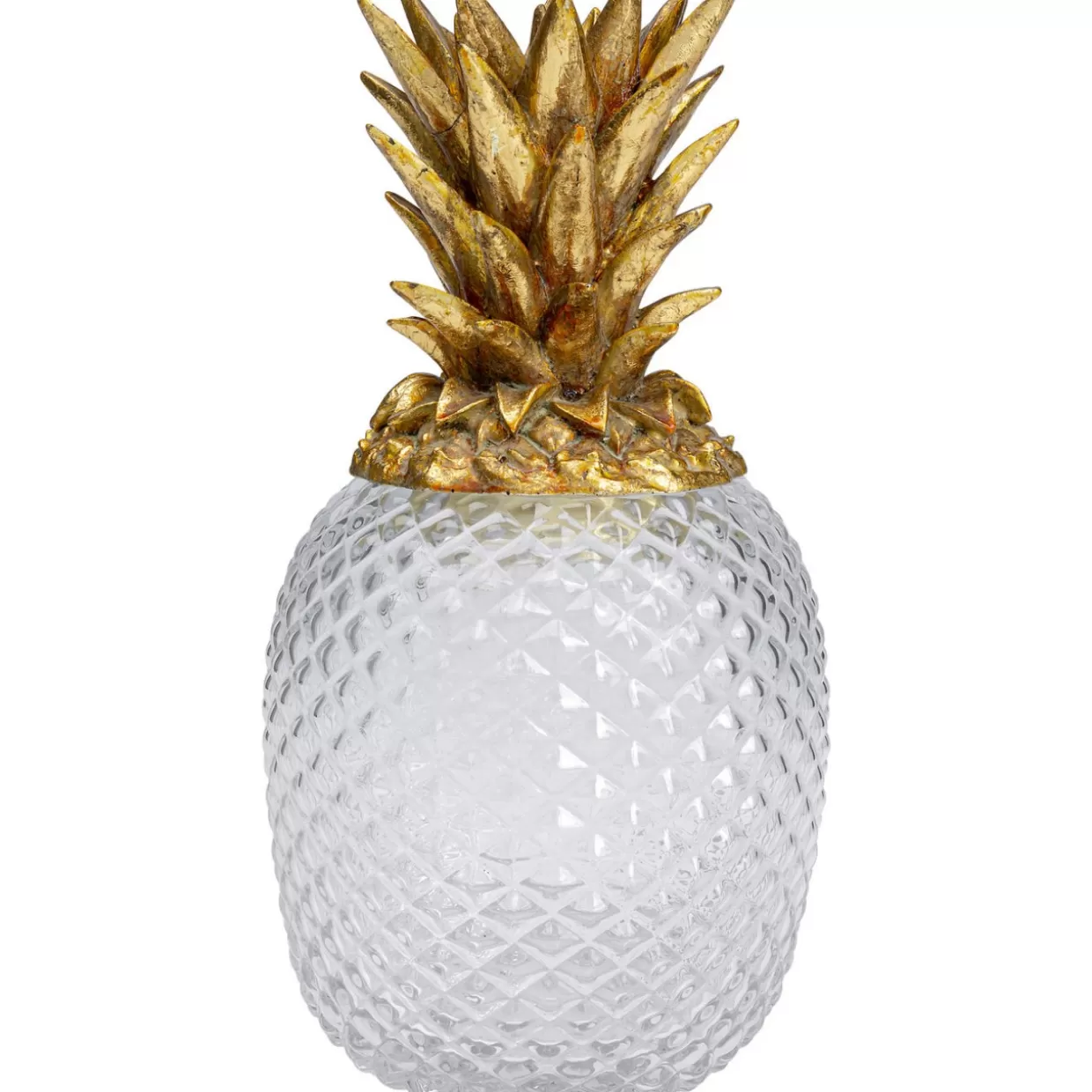 Originale barattolo decorativo KARE Design con motivo ananas visibile - Contenitore stiloso per arredamento moderno e regali creativi