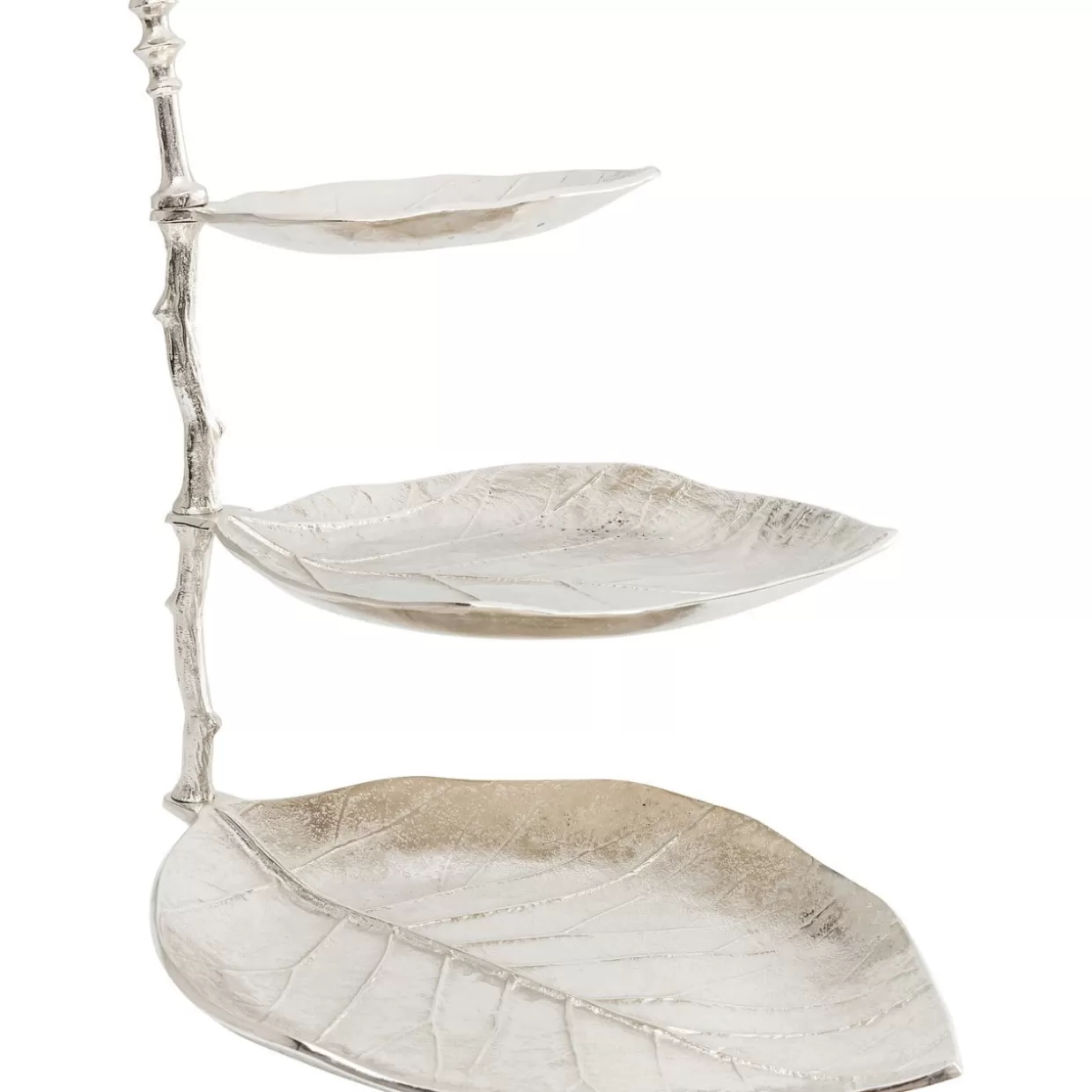 KARE Design - Scaffale Decorativo Foglia Argento per Tavola con Accessori Coordinati