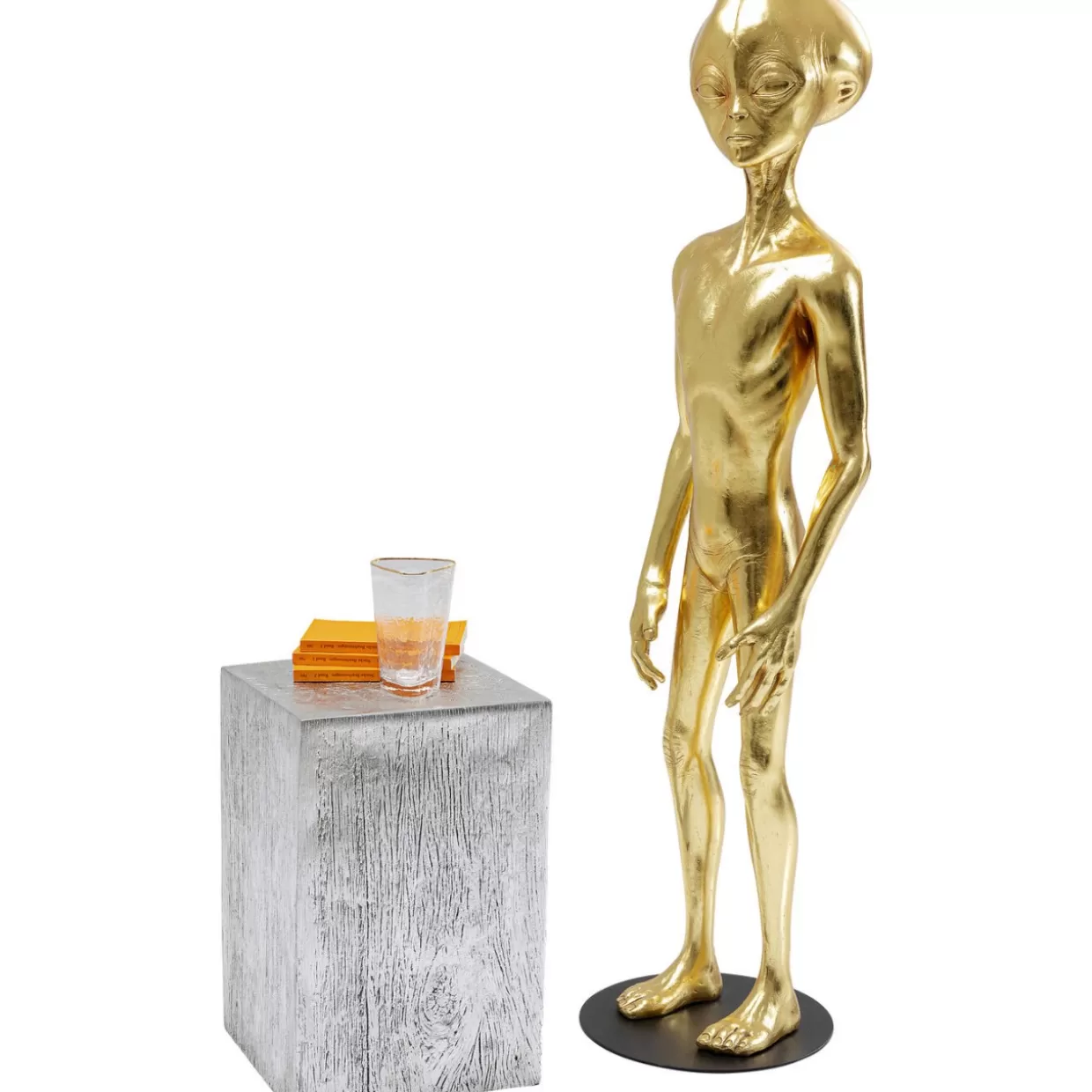KARE Design - Scultura Decorativa Alieno Stuun, 121 cm - Originale Statua Moderna per Interni, Idee Regalo e Arredamento Futurista
