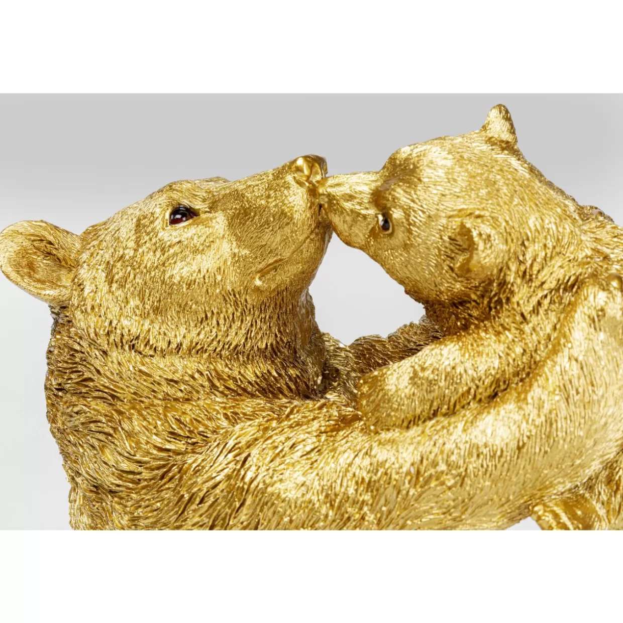 KARE Design - Orsetto Portafortuna per Mamma in Oro, Decorazione Elegante per la Casa con Altezza 27 cm | Idee Regalo Originali per Feste e Occasioni Speciali