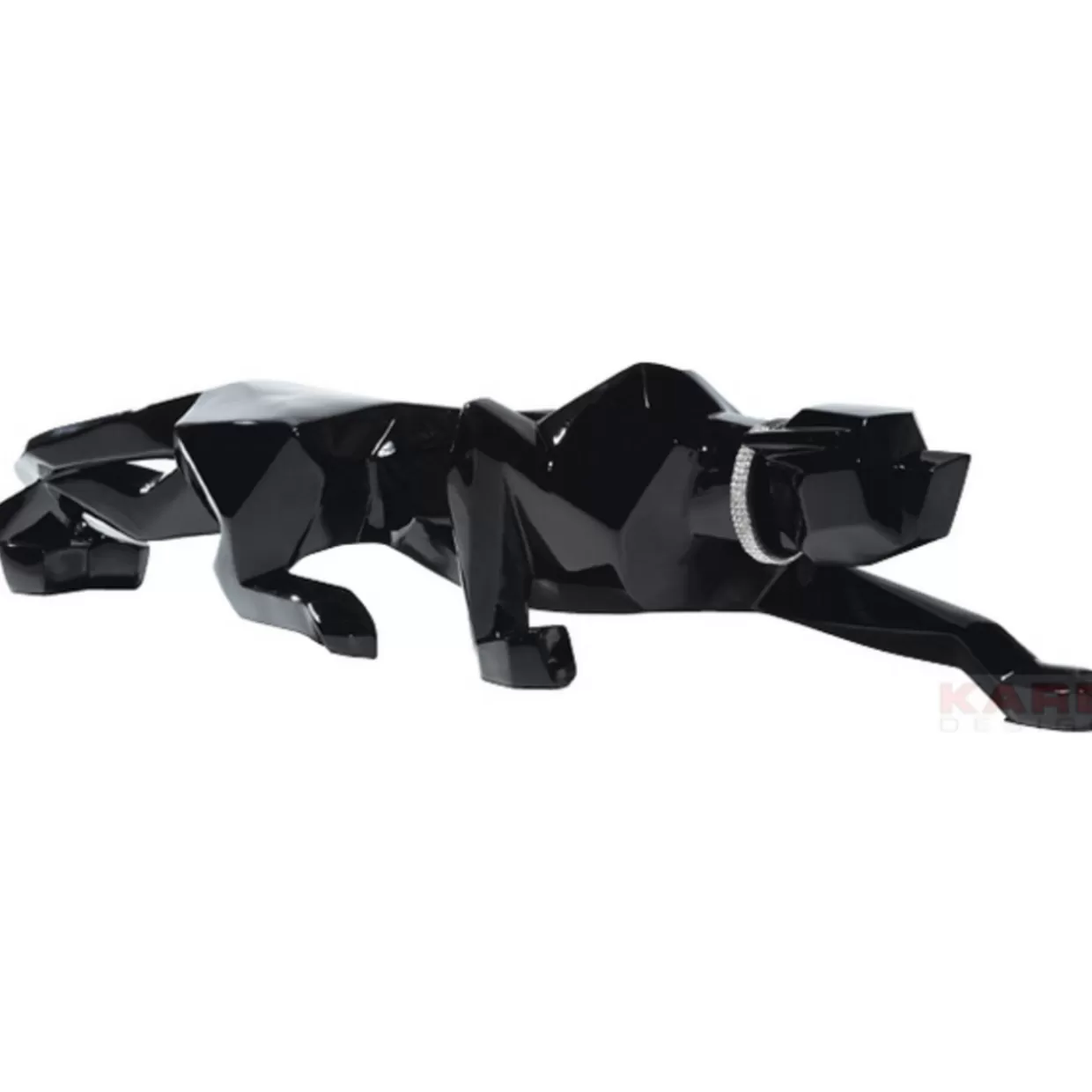 Statua Gatto Nero Elegante per Interni - Scultura Decorativa KARE Design 185 | Idea Regalo Originale per Appassionati di Domicilio