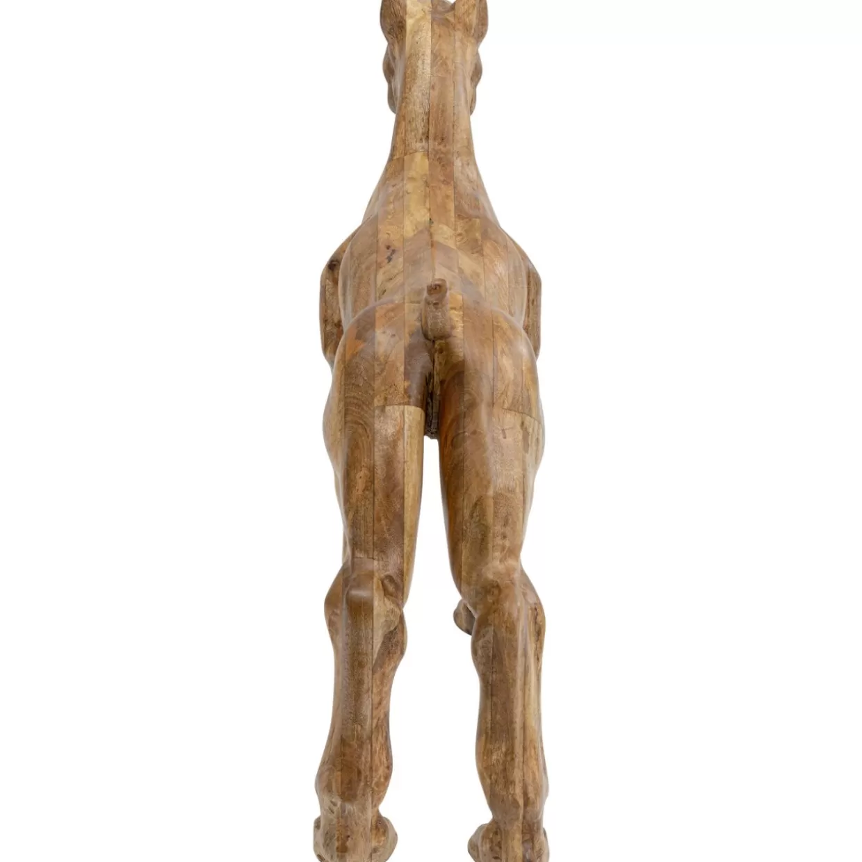 Statua Decorativa Bulldog in Legno per Arredamento - Design Esclusivo KARE - 70x78 cm - Ideale per Regali e Ambienti Rustici