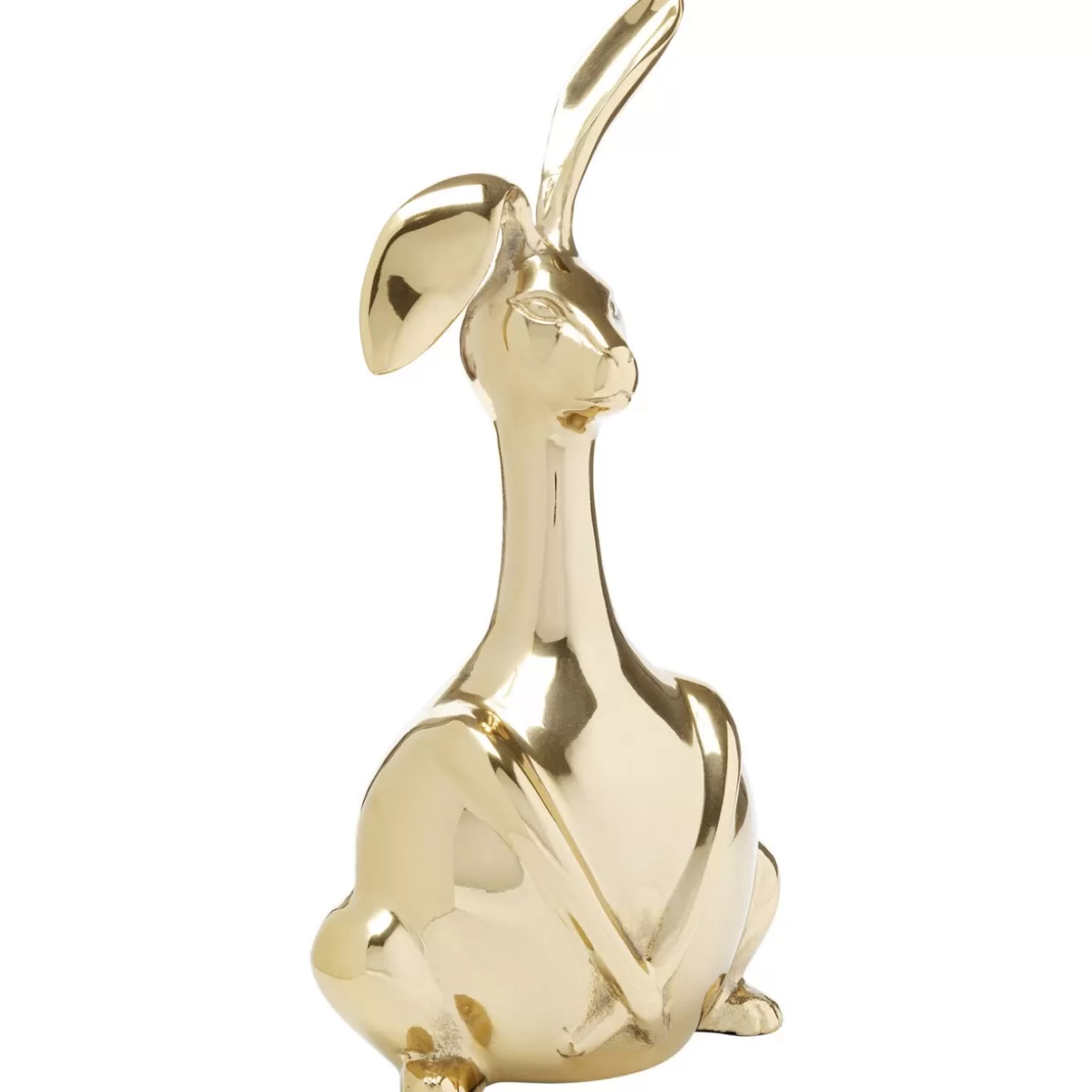 KARE Design - Coniglio Decorativo in Oro per la Casa, Scultura Bunny Elegante H37 Articolo da Collezione o Regalo