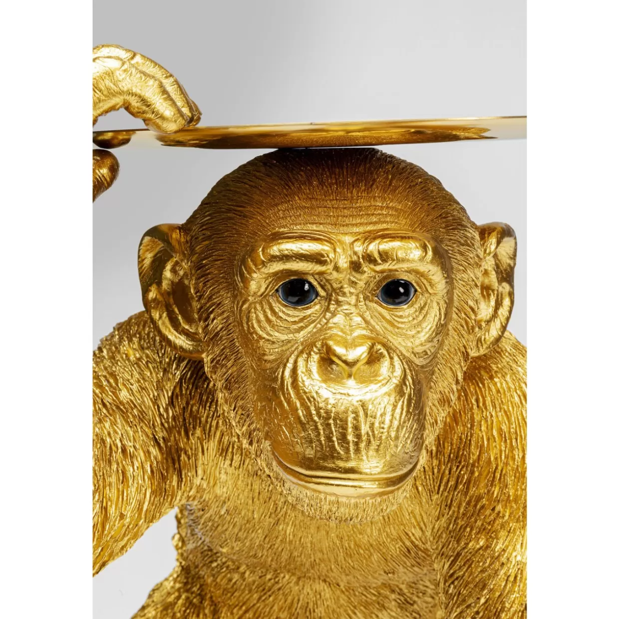 KARE Design - Scimmia Maggiordomo Giocosa in Oro, Decorazione Elegante per Casa 52 cm | Accessori Arredo Creativi e Regali Originali
