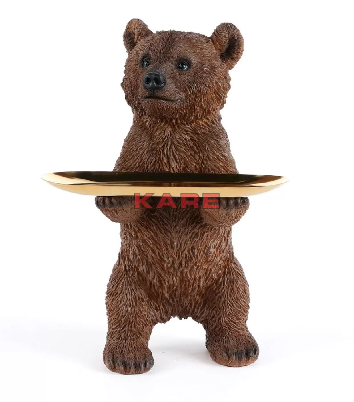 Orso Maggiordomo Decorativo in Posizione Eretta - Statua Moderna per Soggiorno 35 cm | Articoli Casa KARE Design con Stile British