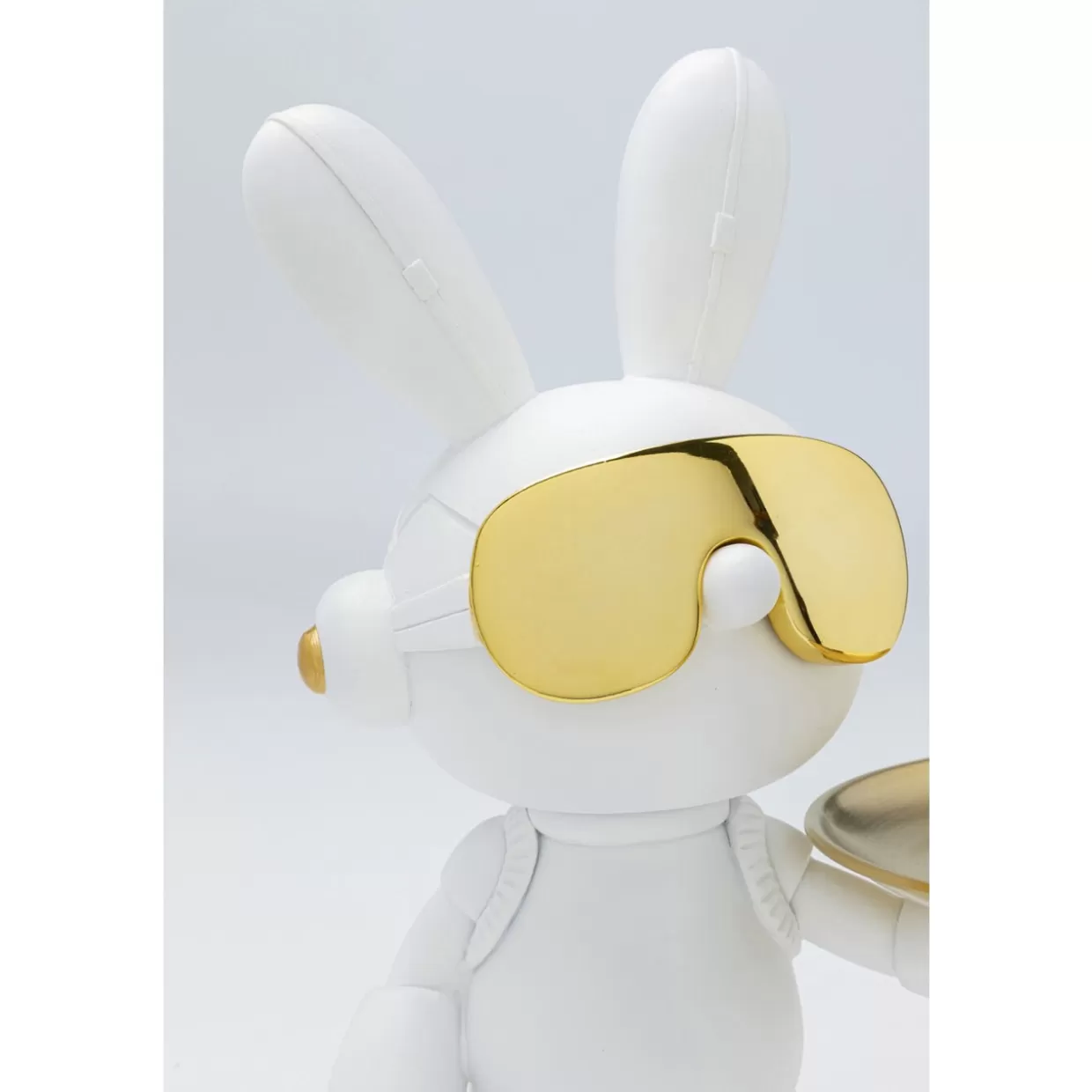 KARE Design - Vassoio Decorativo Coniglio Moderno in Stile Trendy, 27 cm - Complemento d'Arredamento Creativo per Regali e Casa

(：，