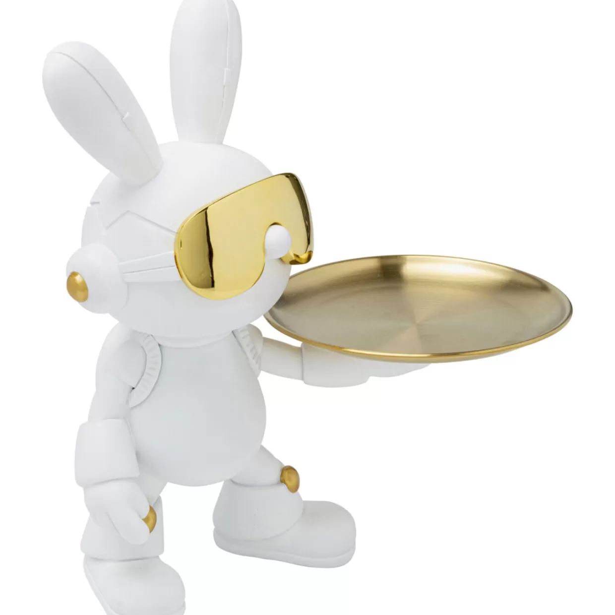 KARE Design - Vassoio Decorativo Coniglio Moderno in Stile Trendy, 27 cm - Complemento d'Arredamento Creativo per Regali e Casa

(：，