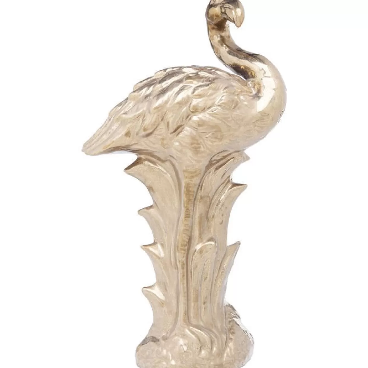 Fenicottero Elegante in Stile Moderno - Scultura da Tavolo Dorata per Interni | Accessorio KARE Design per la Casa