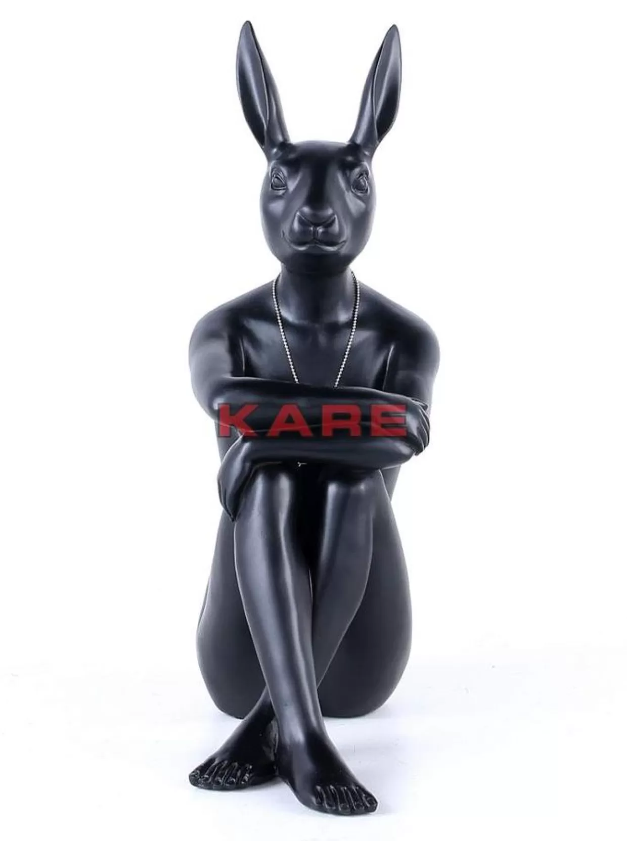 Coniglio Ribelle in Nero - Statua Moderna per Decorazione e Regali di Design by KARE