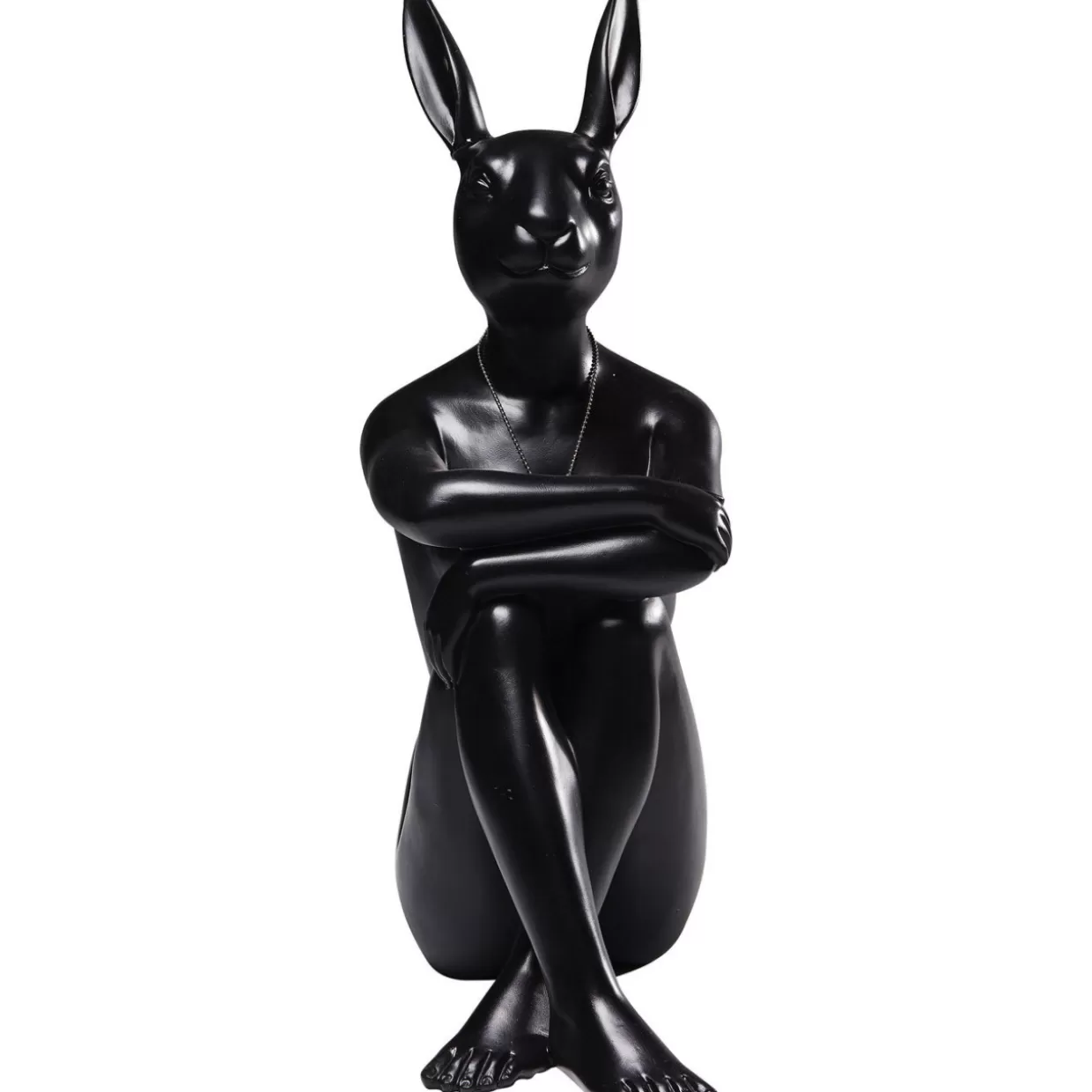 Coniglio Ribelle in Nero - Statua Moderna per Decorazione e Regali di Design by KARE