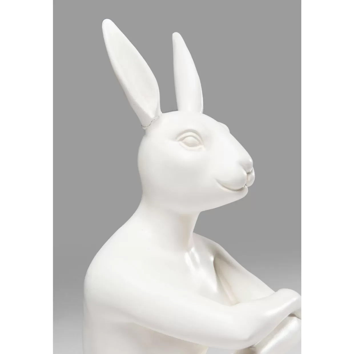 KARE Design - Decorazione per Casa e Originale Idea Regalo: Coniglio Gangster in Stile Urban Bianco

(：，、、，