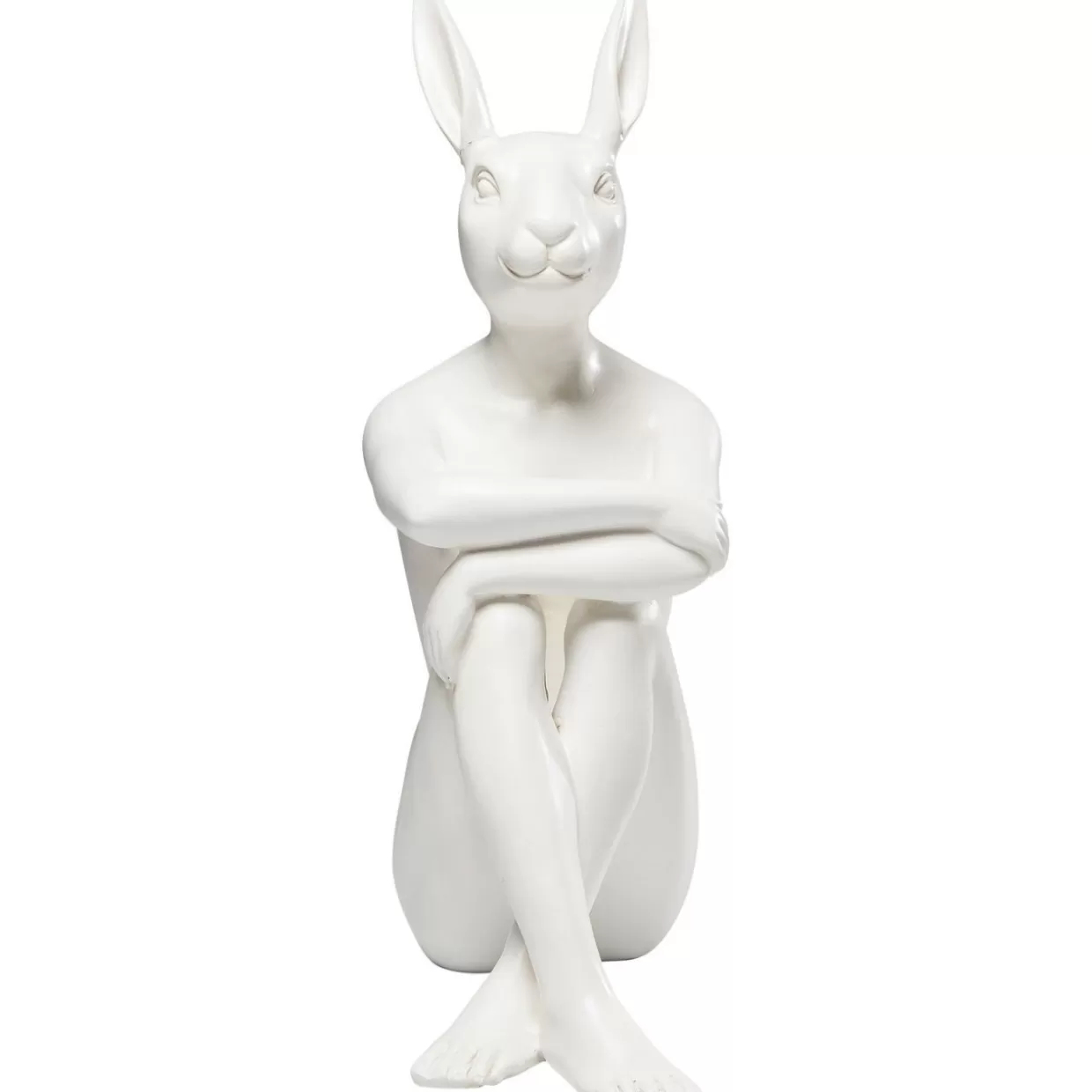 KARE Design - Decorazione per Casa e Originale Idea Regalo: Coniglio Gangster in Stile Urban Bianco

(：，、、，