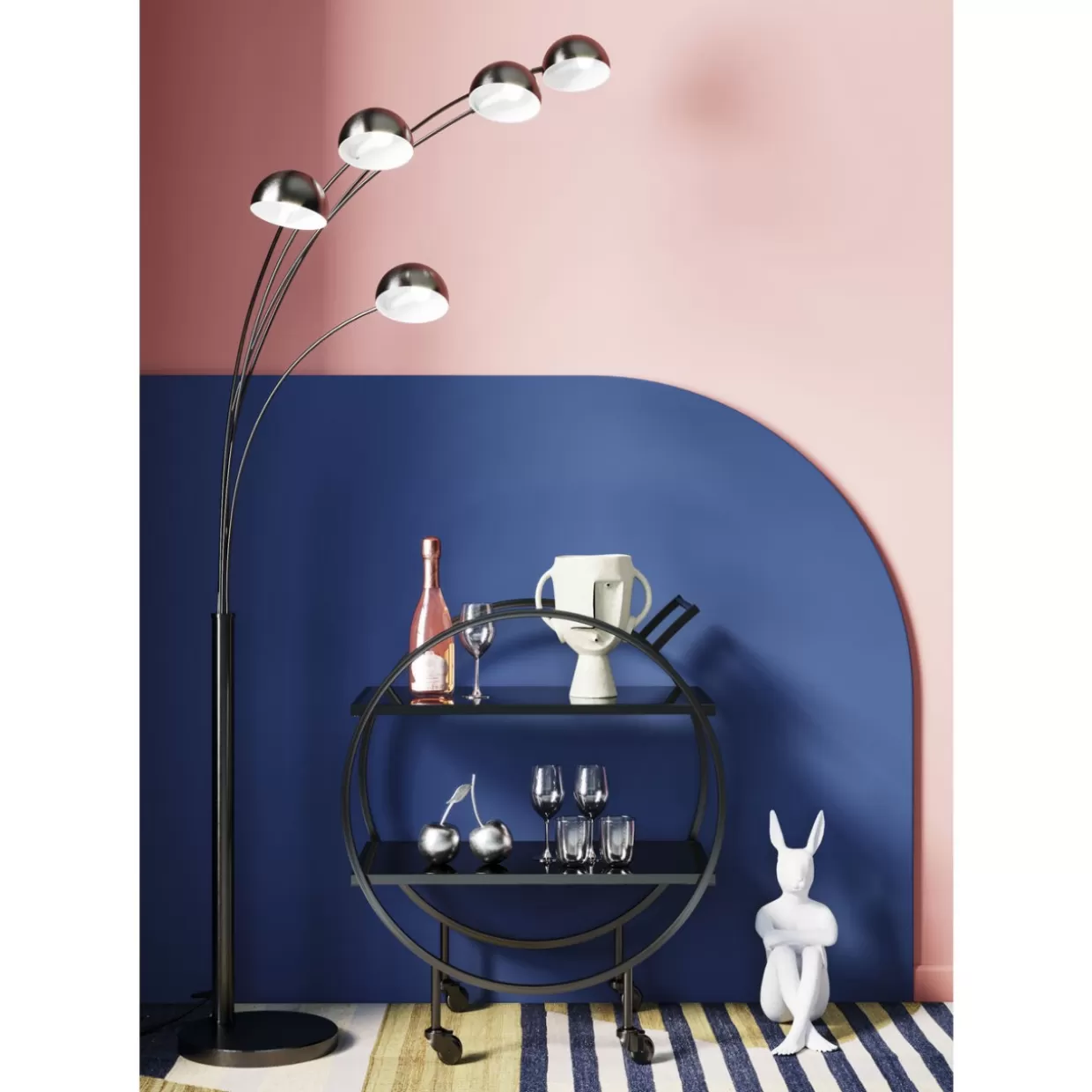 KARE Design - Decorazione per Casa e Originale Idea Regalo: Coniglio Gangster in Stile Urban Bianco

(：，、、，
