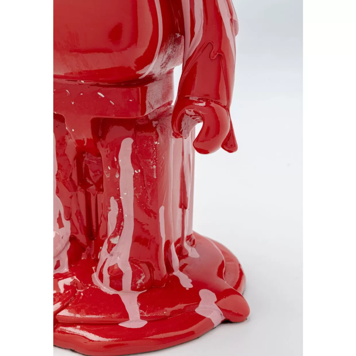 Orso Gelato Decorativo KARE Design - Statua Casa 40 cm in Tonalità Rosso Fragola, Accessori per la Casa e Regali Originali