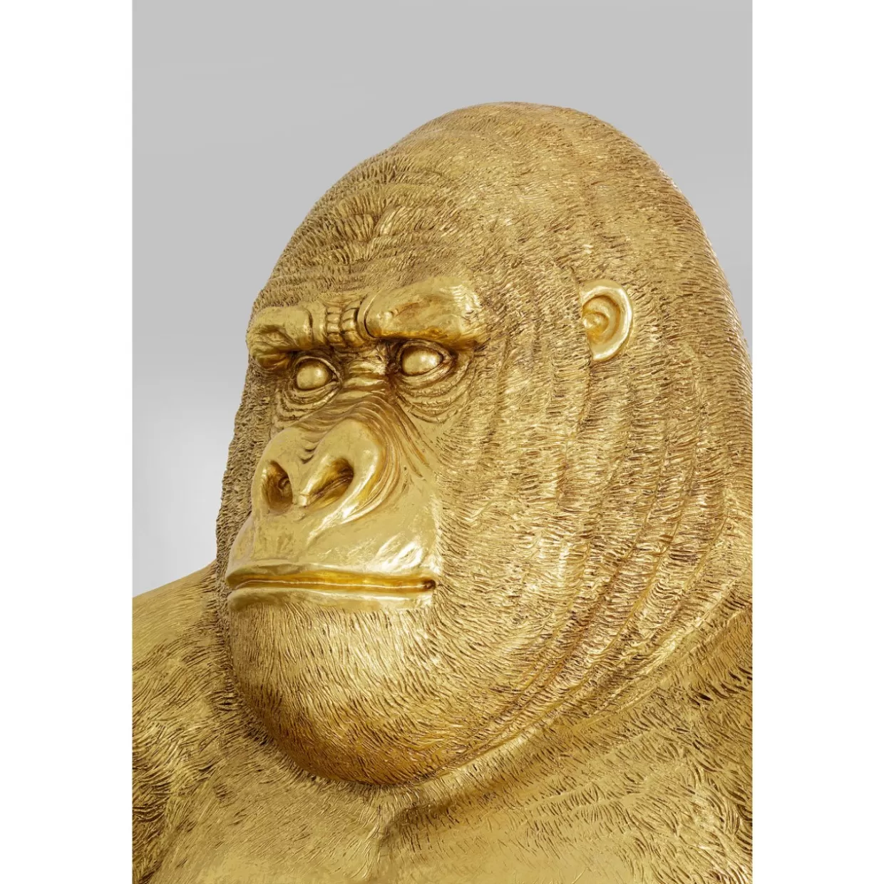KARE Design - Scultura Elegante Gorilla Dorato Extra Large per Arredamento Moderno e Regali Originali