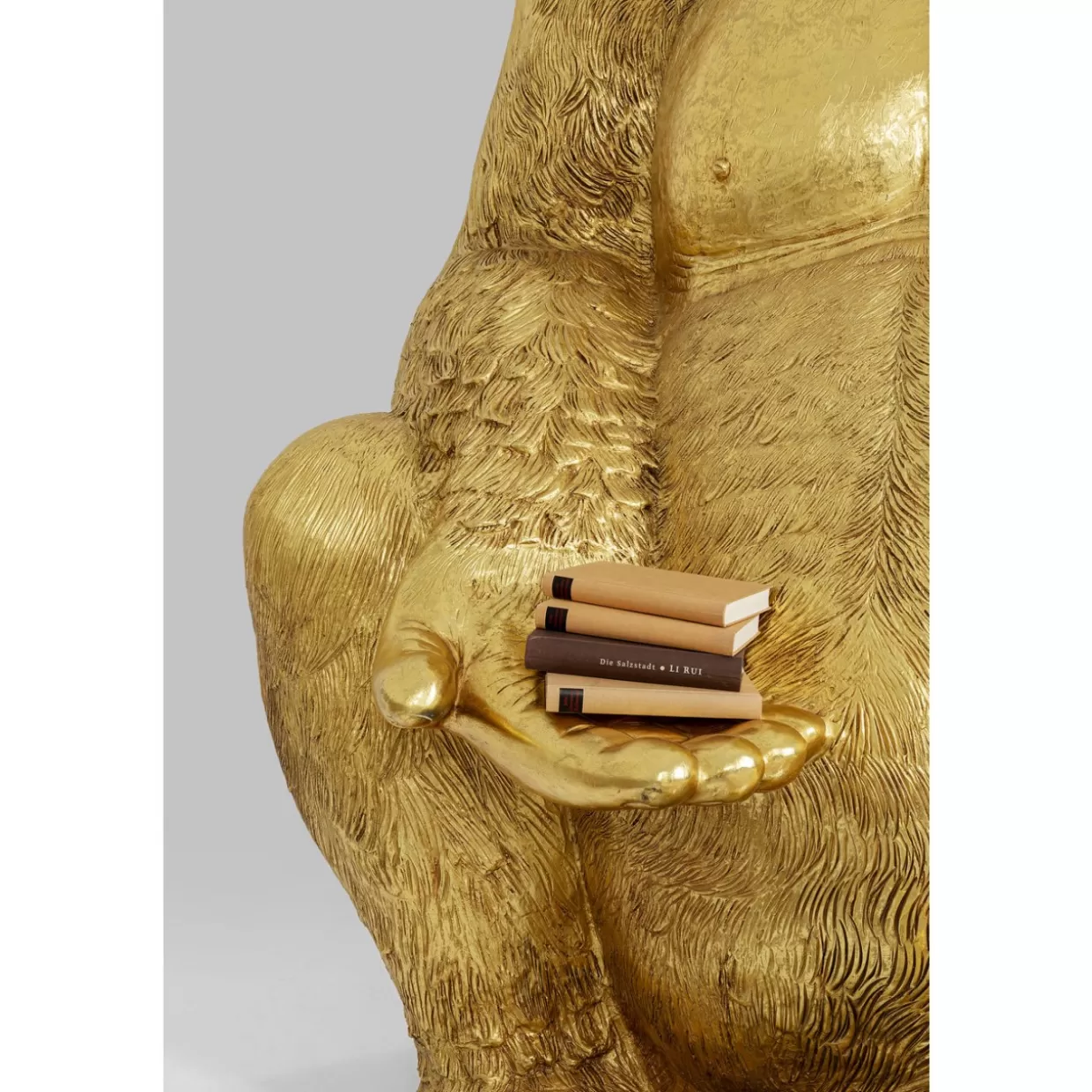 KARE Design - Scultura Elegante Gorilla Dorato Extra Large per Arredamento Moderno e Regali Originali