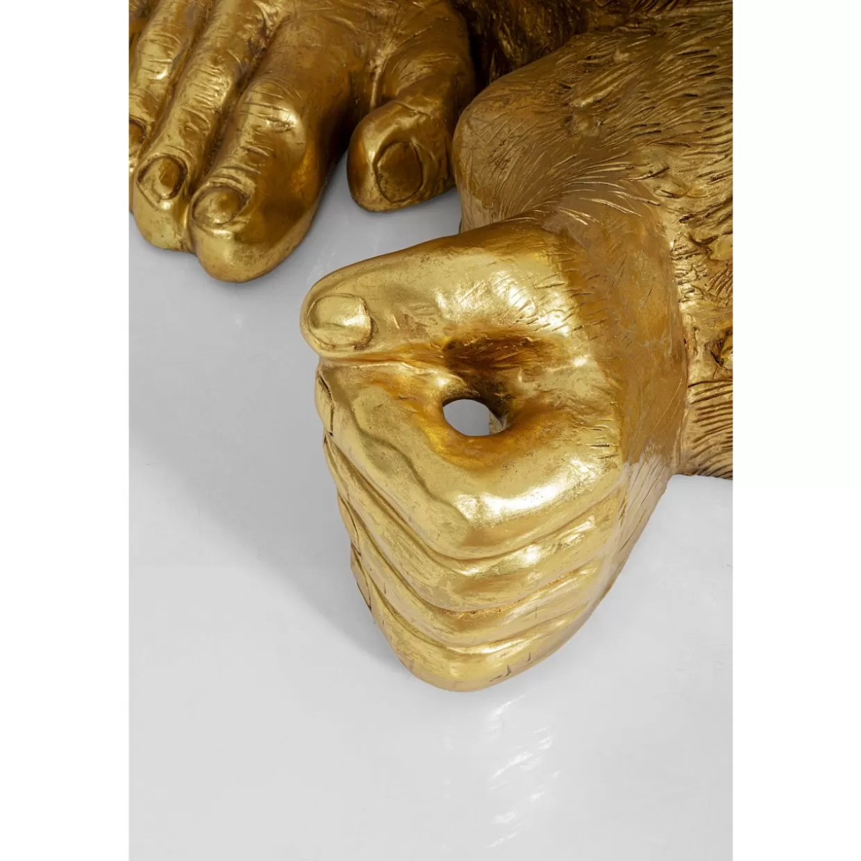 KARE Design - Scultura Elegante Gorilla Dorato Extra Large per Arredamento Moderno e Regali Originali