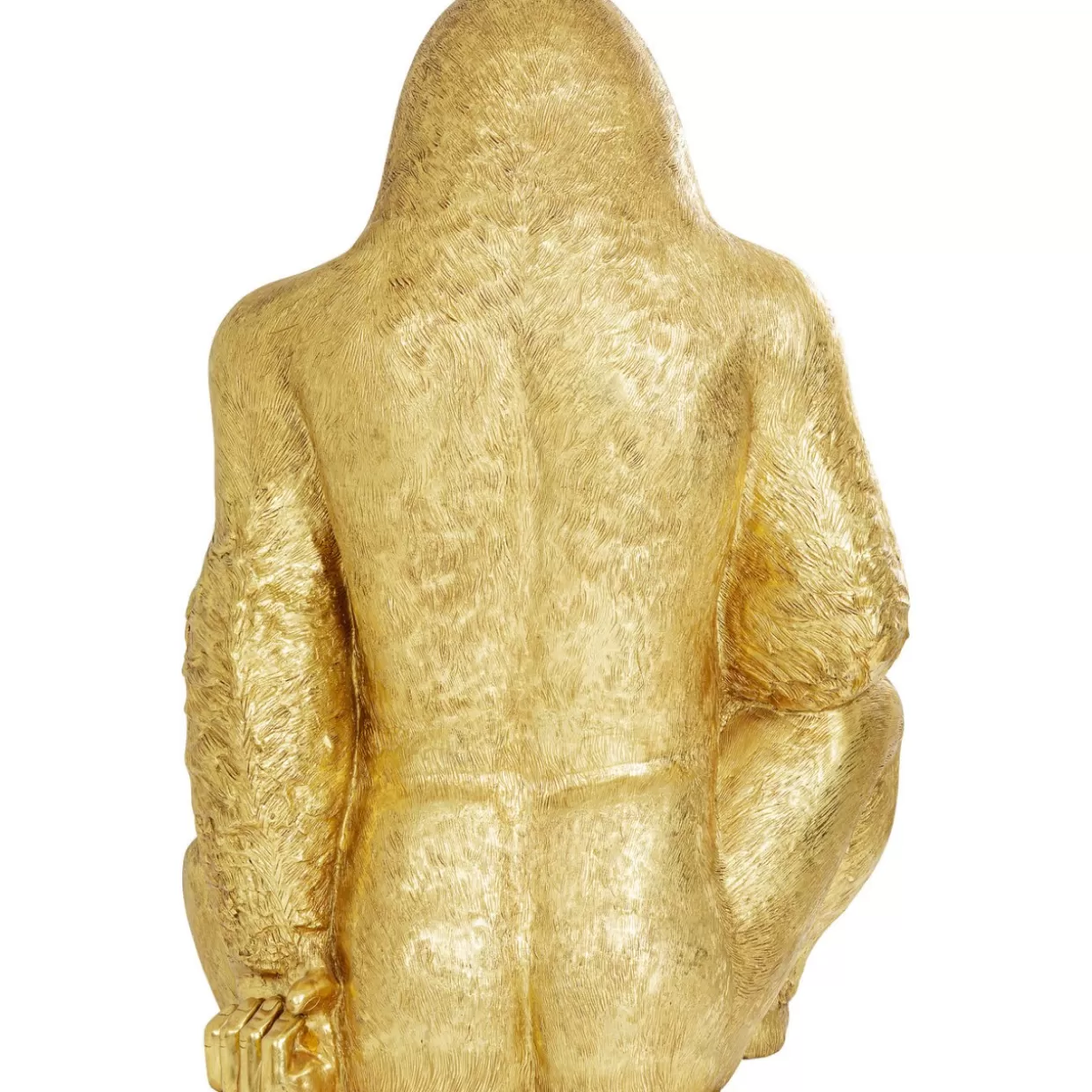 KARE Design - Scultura Elegante Gorilla Dorato Extra Large per Arredamento Moderno e Regali Originali