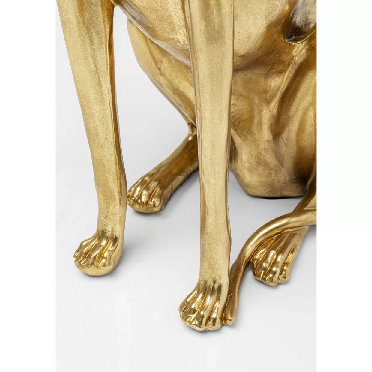 KARE Design Statua Elegante Levriero Bruno in Oro - Scultura Moderna per Interni, 80 cm, Idea Regalo Esclusiva per Arredamento Casa