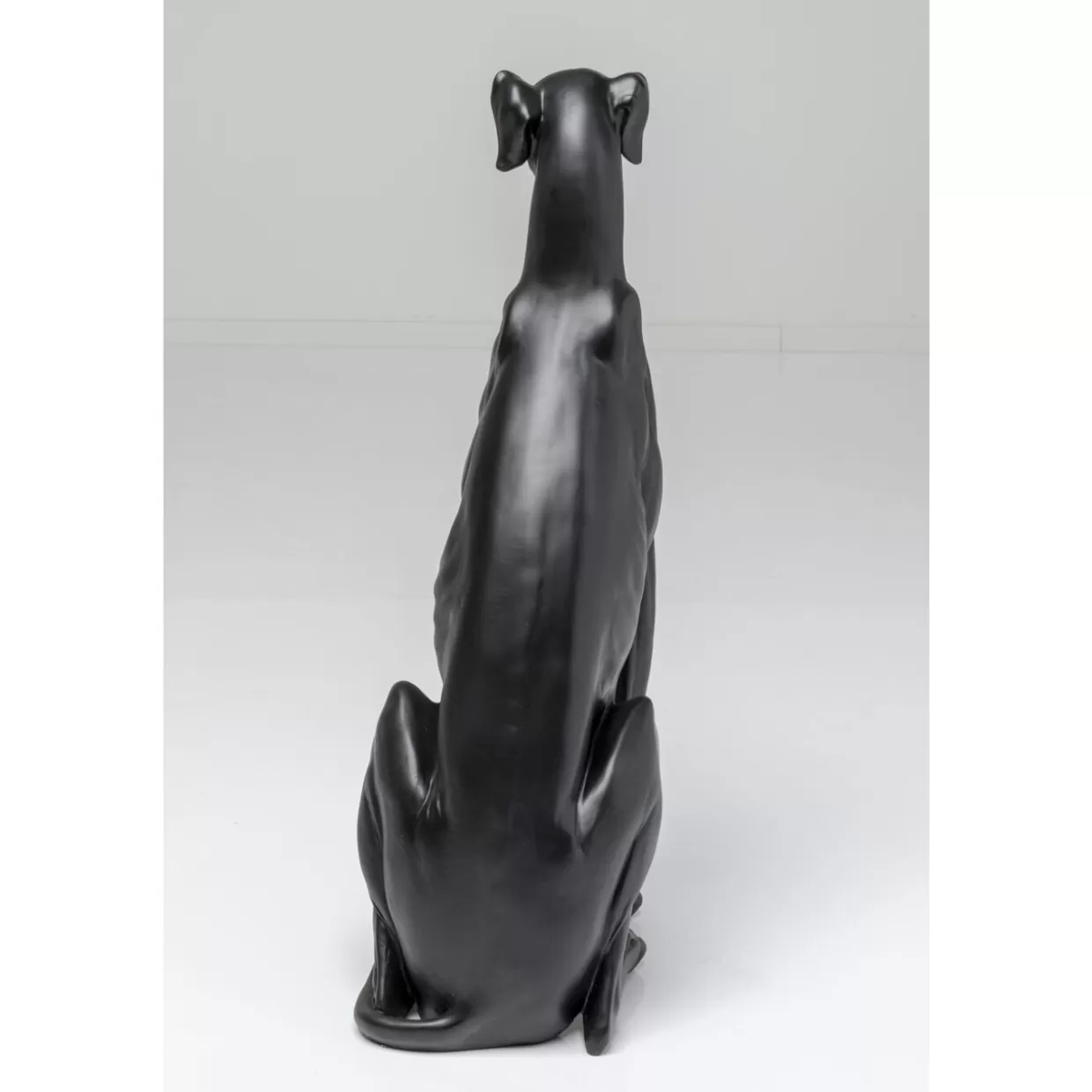 Scultura Elegante Greyhound Bruno in Nero Opaco - 80 cm per Arredamento Moderno | KARE Design Articoli Decorativi e Regali