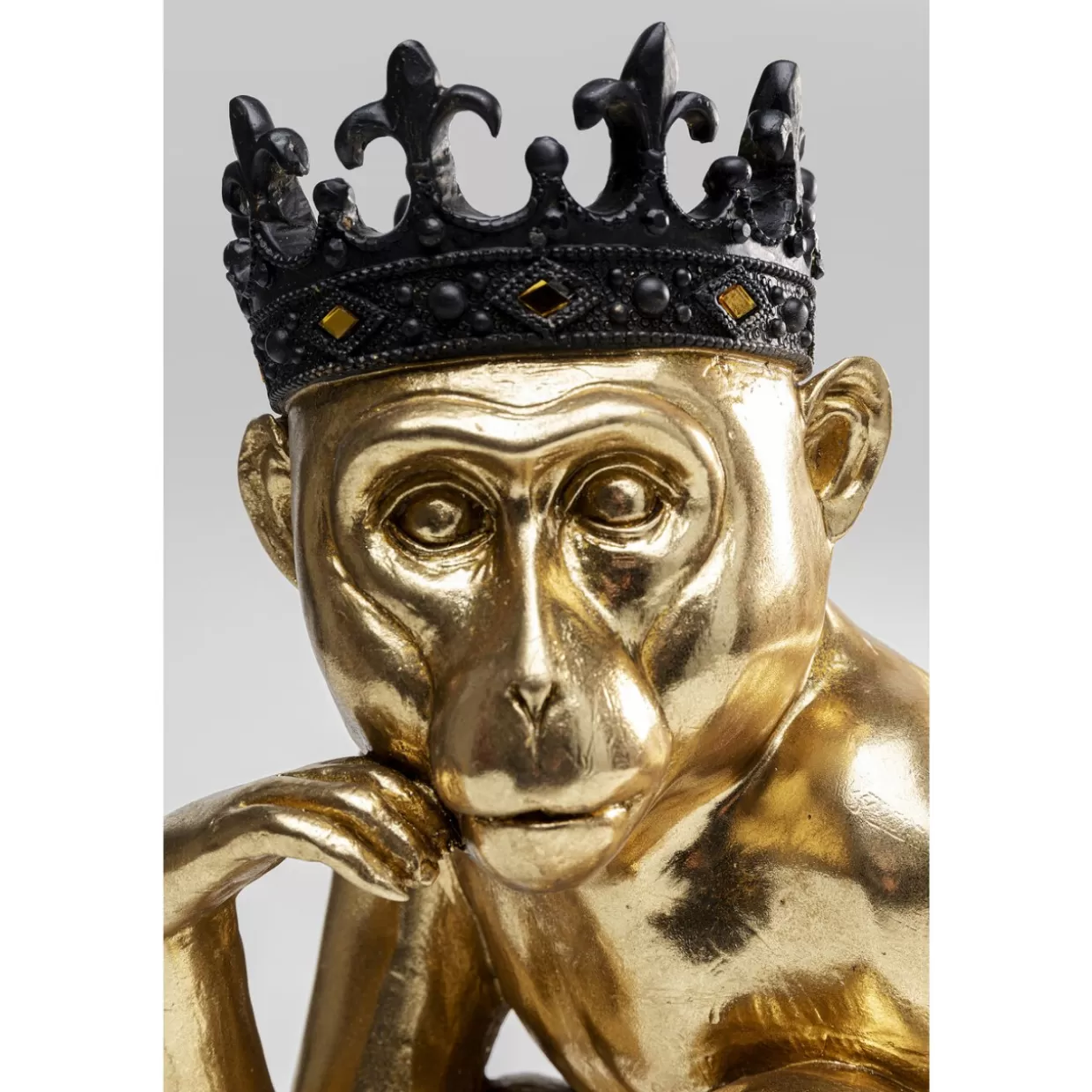 KARE Design - Statua Decorativa Re Luigi Dorato 35 cm, Articoli Eleganti per la Casa e Regali di Lusso
