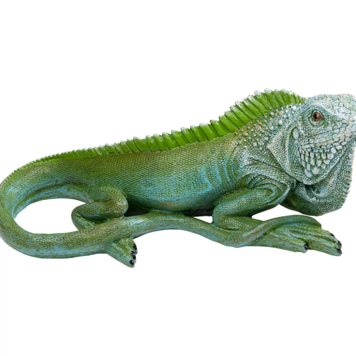 LUCERTOLA DECORATIVA SMERALDO - Originale scultura per interni 21 cm di KARE Design | Idea regalo creativa per amanti della natura, Realizzata a Mano in Germania