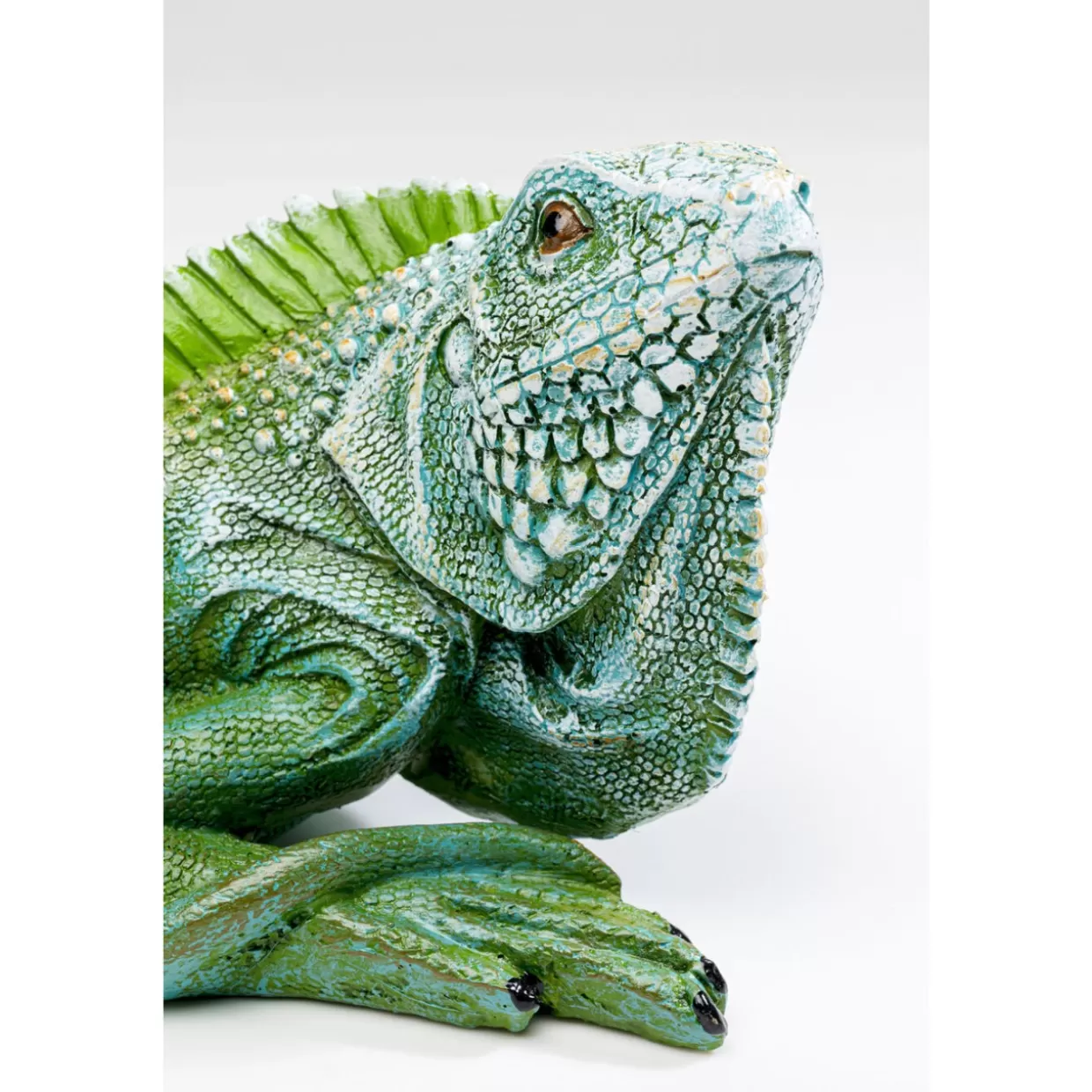 LUCERTOLA DECORATIVA SMERALDO - Originale scultura per interni 21 cm di KARE Design | Idea regalo creativa per amanti della natura, Realizzata a Mano in Germania