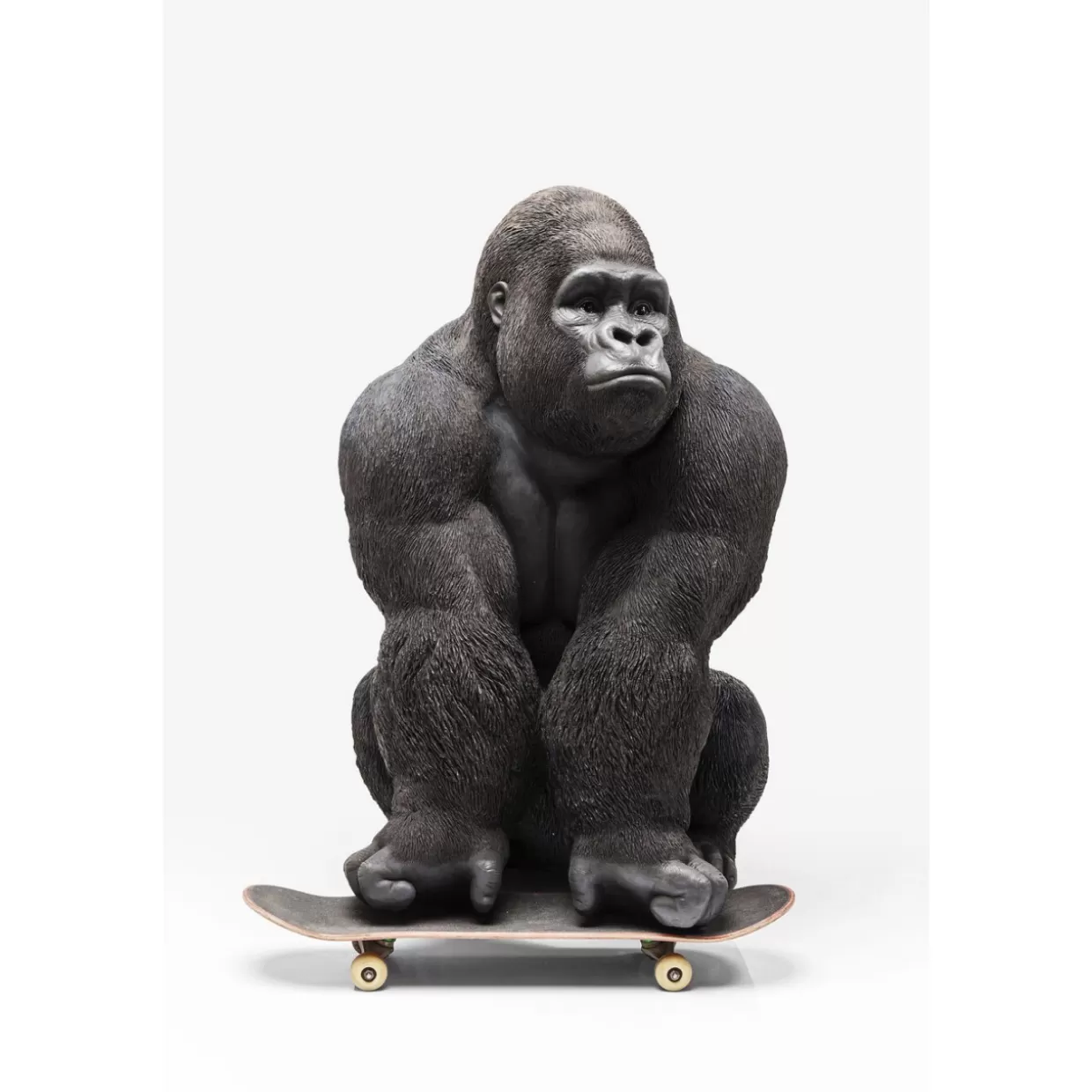 KARE Design - Scultura Gorilla Realistica XXL per Interni, Decorazione Moderna da Tavolo o Mensola - Idea Regalo Originale per Appassionati di Animali Selvatici