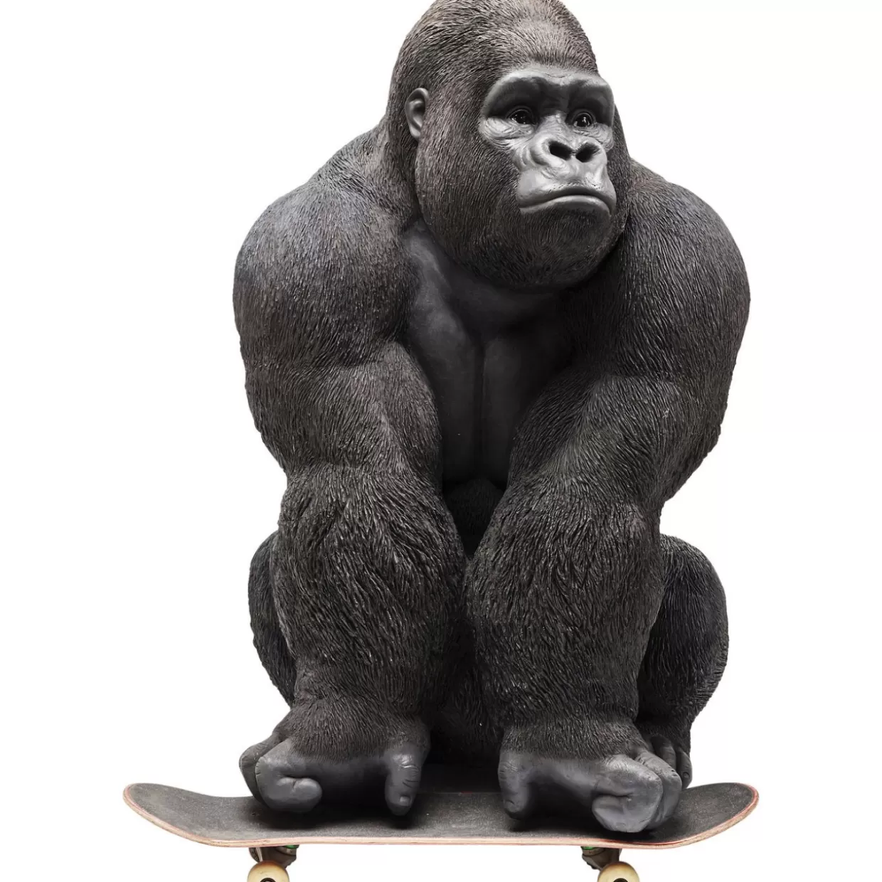 KARE Design - Scultura Gorilla Realistica XXL per Interni, Decorazione Moderna da Tavolo o Mensola - Idea Regalo Originale per Appassionati di Animali Selvatici