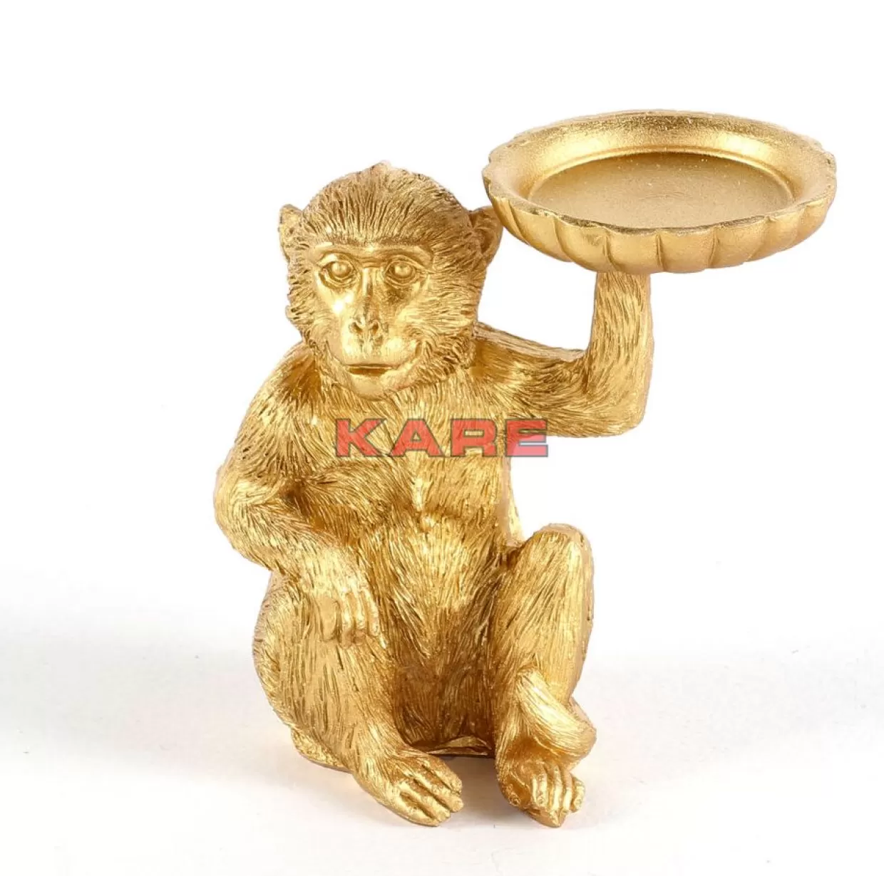 Portacandele Originale a Forma di Scimmietta - Decorazione Moderna per Atmosfere Accoglienti, Altezza 11 cm - KARE Design Articoli per la Casa e Regali