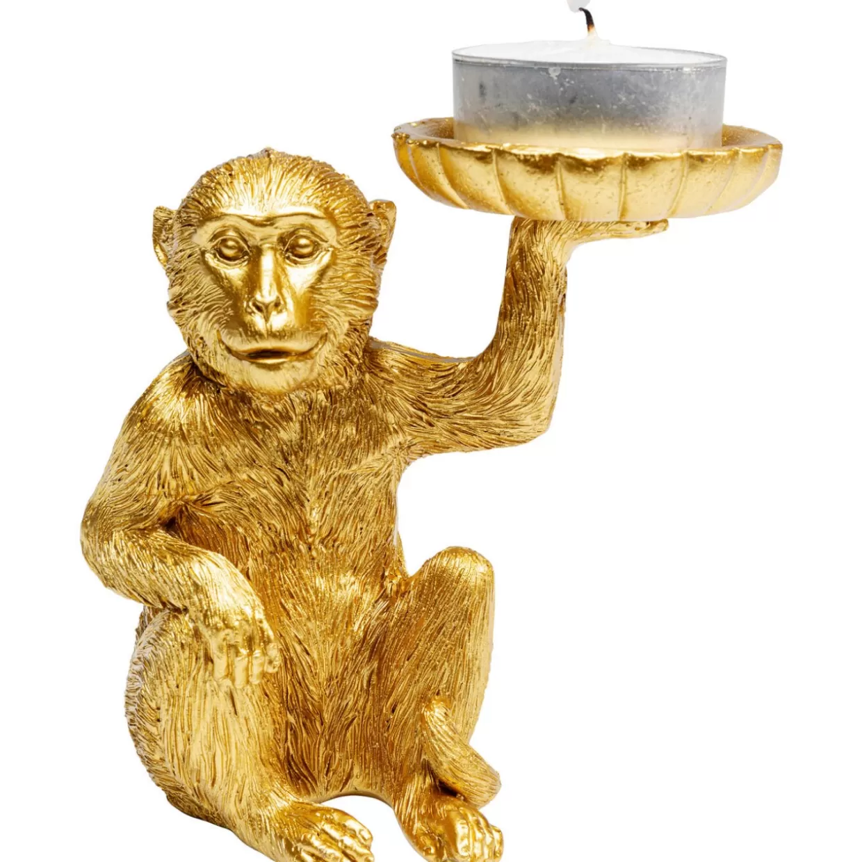 Portacandele Originale a Forma di Scimmietta - Decorazione Moderna per Atmosfere Accoglienti, Altezza 11 cm - KARE Design Articoli per la Casa e Regali