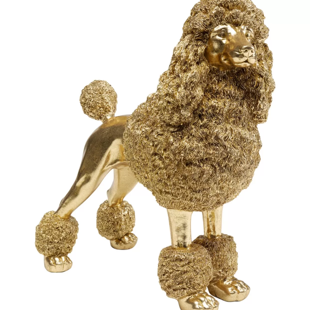 KARE Design - Scultura Decorativa Golden Poodle, 34 cm - Dettaglio Chic per Arredamento e Regali Esclusivi