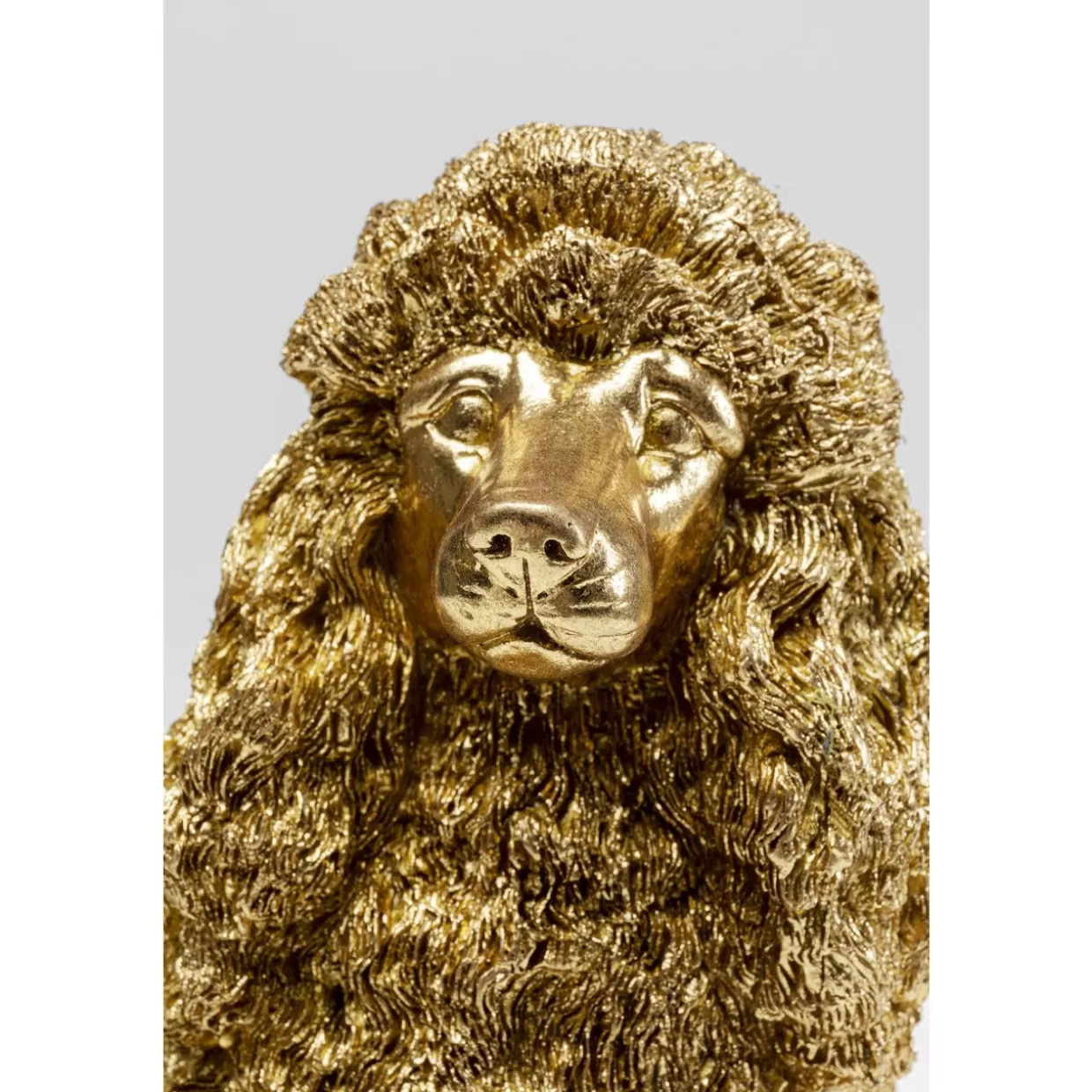 KARE Design - Scultura Decorativa Golden Poodle, 34 cm - Dettaglio Chic per Arredamento e Regali Esclusivi