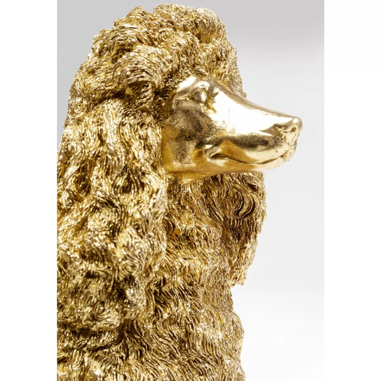 KARE Design - Scultura Decorativa Golden Poodle, 34 cm - Dettaglio Chic per Arredamento e Regali Esclusivi