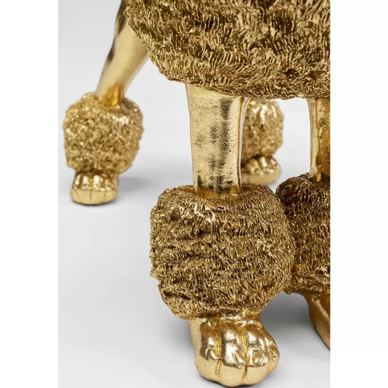 KARE Design - Scultura Decorativa Golden Poodle, 34 cm - Dettaglio Chic per Arredamento e Regali Esclusivi