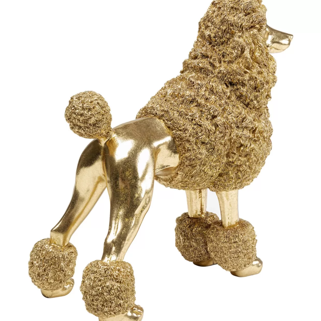 KARE Design - Scultura Decorativa Golden Poodle, 34 cm - Dettaglio Chic per Arredamento e Regali Esclusivi