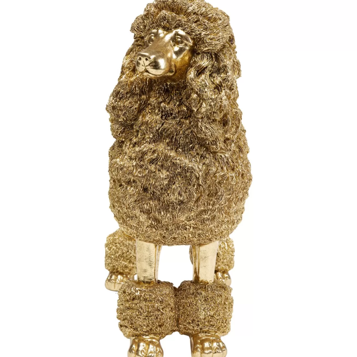 KARE Design - Scultura Decorativa Golden Poodle, 34 cm - Dettaglio Chic per Arredamento e Regali Esclusivi
