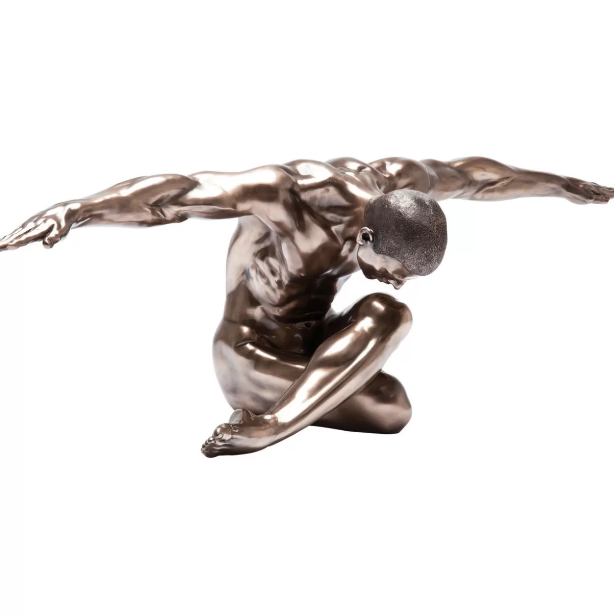 Scultura Decorativa Uomo in Posa Classica - Moderno Accessorio da Interni KARE Design, Altezza 137 cm per Arredamento Contemporaneo e Regalo di Design
