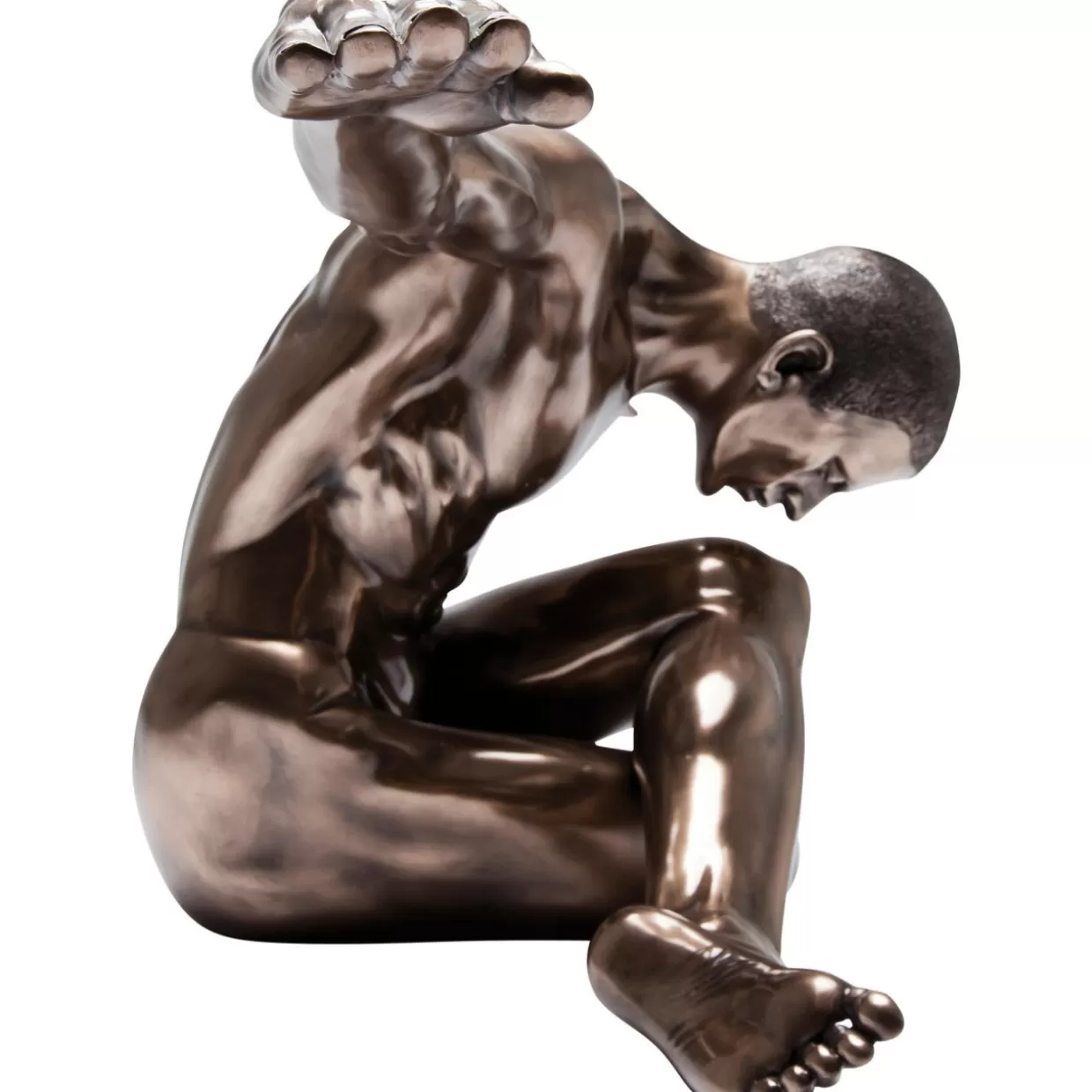 Scultura Decorativa Uomo in Posa Classica - Moderno Accessorio da Interni KARE Design, Altezza 137 cm per Arredamento Contemporaneo e Regalo di Design