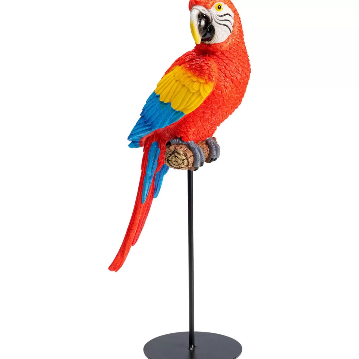 KARE Design Statua Decorativa Pappagallo Ara Macao - Vibrante Scultura da Collezione per Arredo Casa, Altezza 36 cm - Idee Regalo Originali