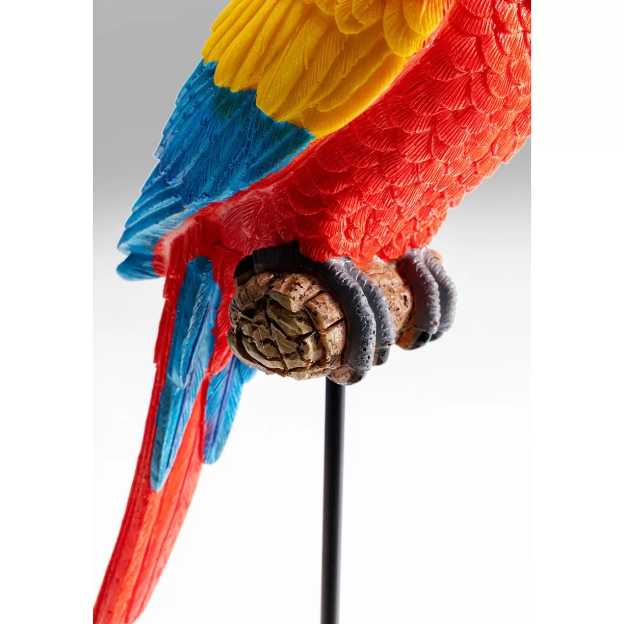 KARE Design Statua Decorativa Pappagallo Ara Macao - Vibrante Scultura da Collezione per Arredo Casa, Altezza 36 cm - Idee Regalo Originali