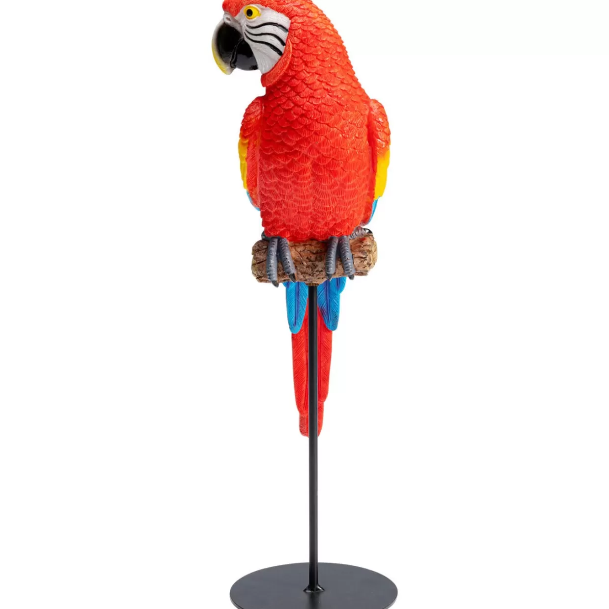 KARE Design Statua Decorativa Pappagallo Ara Macao - Vibrante Scultura da Collezione per Arredo Casa, Altezza 36 cm - Idee Regalo Originali