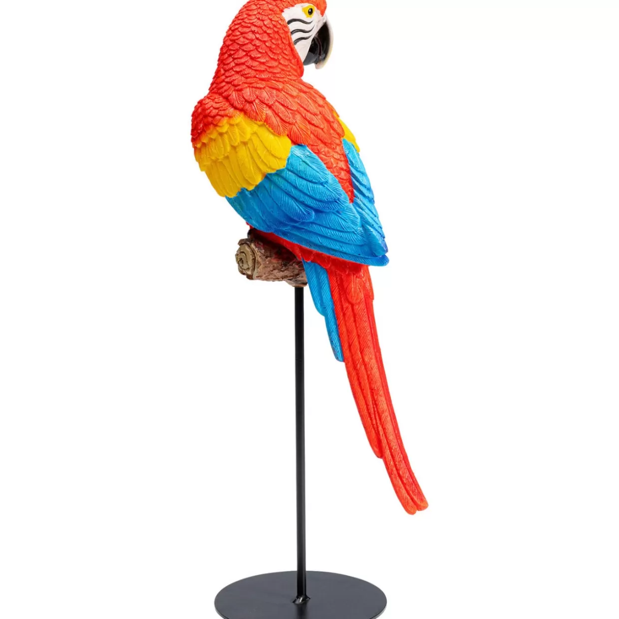 KARE Design Statua Decorativa Pappagallo Ara Macao - Vibrante Scultura da Collezione per Arredo Casa, Altezza 36 cm - Idee Regalo Originali